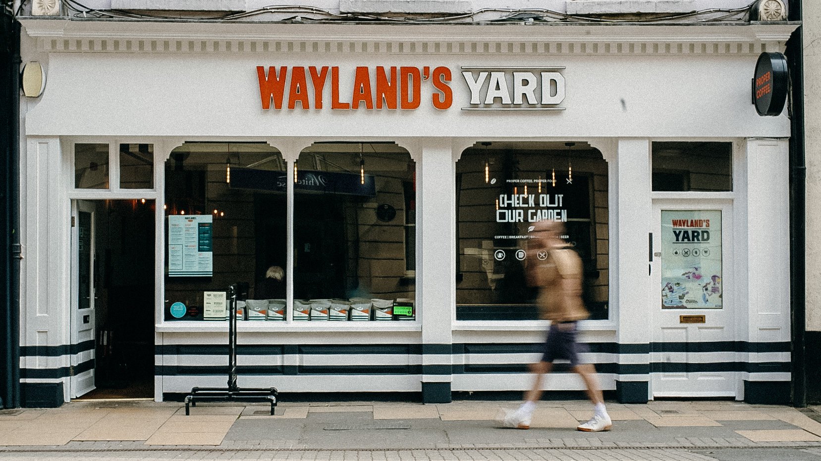 Wayland's Yard café in Worcester