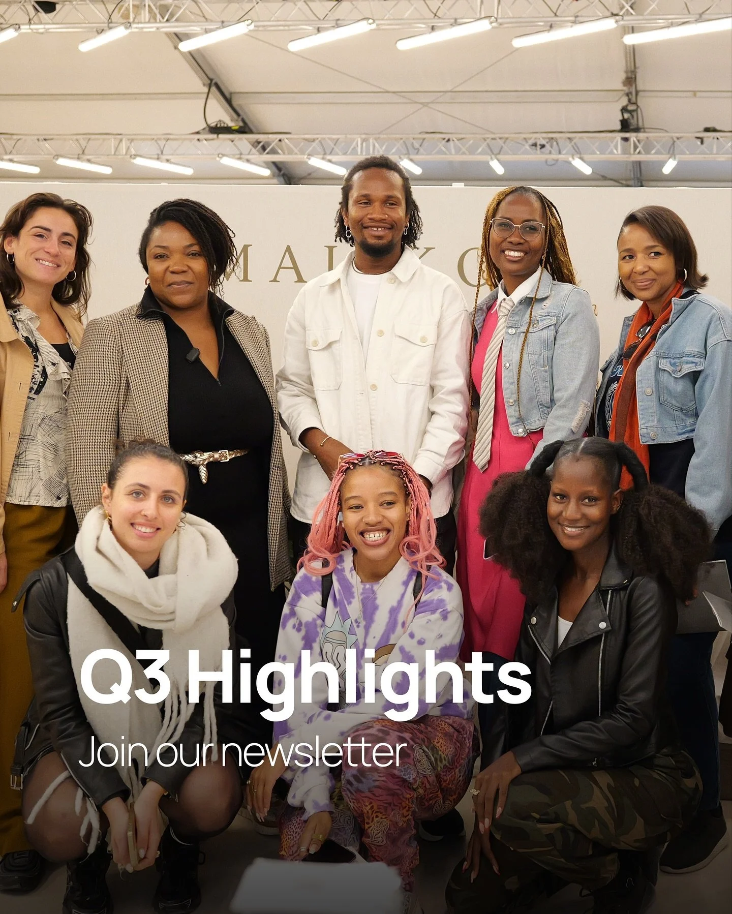 🌍 Don&rsquo;t miss our ✨ Q3 Highlights ✨
From Gaborone to Lagos, Montpellier to Paris, this quarter took us inside research labs, export showrooms, and community pop‑ups&mdash;where contemporary African creativity becomes systems, strategy, and real