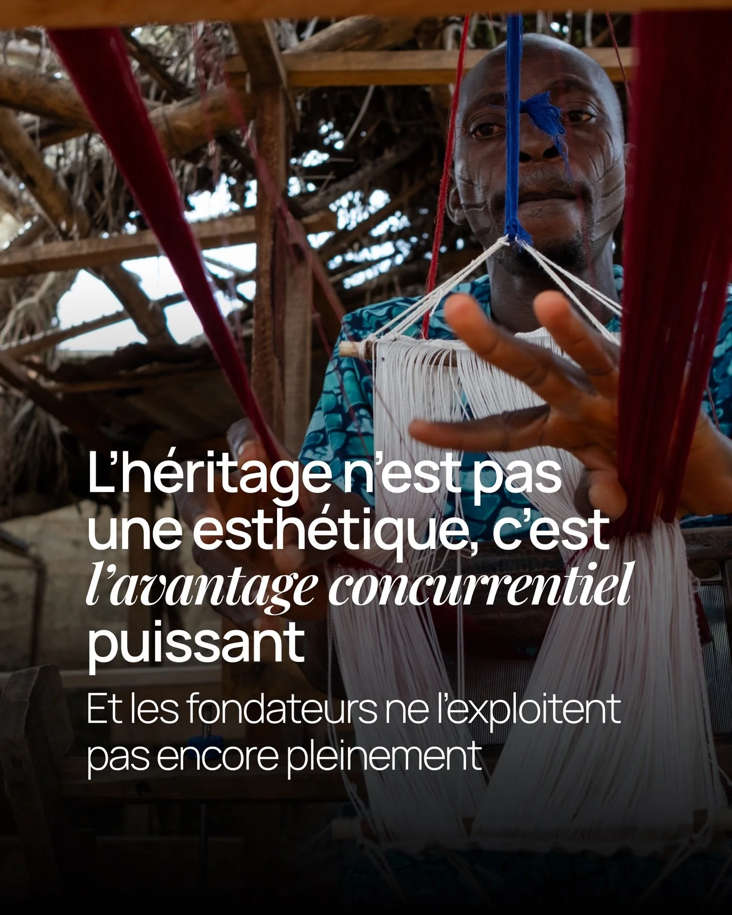 L&rsquo;h&eacute;ritage africain n&rsquo;est pas une inspiration.

C&rsquo;est une infrastructure de marque.

Les fondateurs qui l&rsquo;ont compris ne suivent plus les tendances.Ils les cr&eacute;ent.

👉 Swipe pour comprendre comment en faire ton a