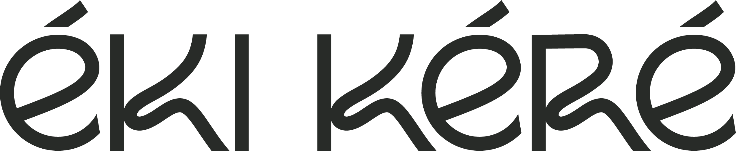 Logo texte "Éki Kéré" en noir sur fond transparent.
