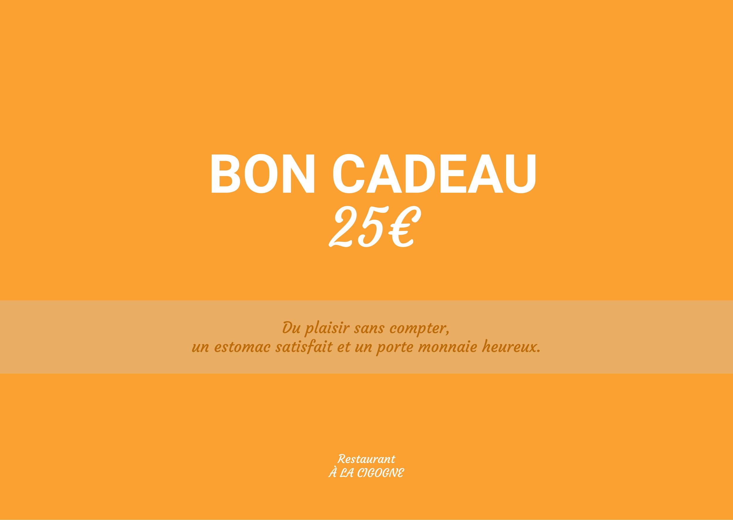 BON CADEAU 25€