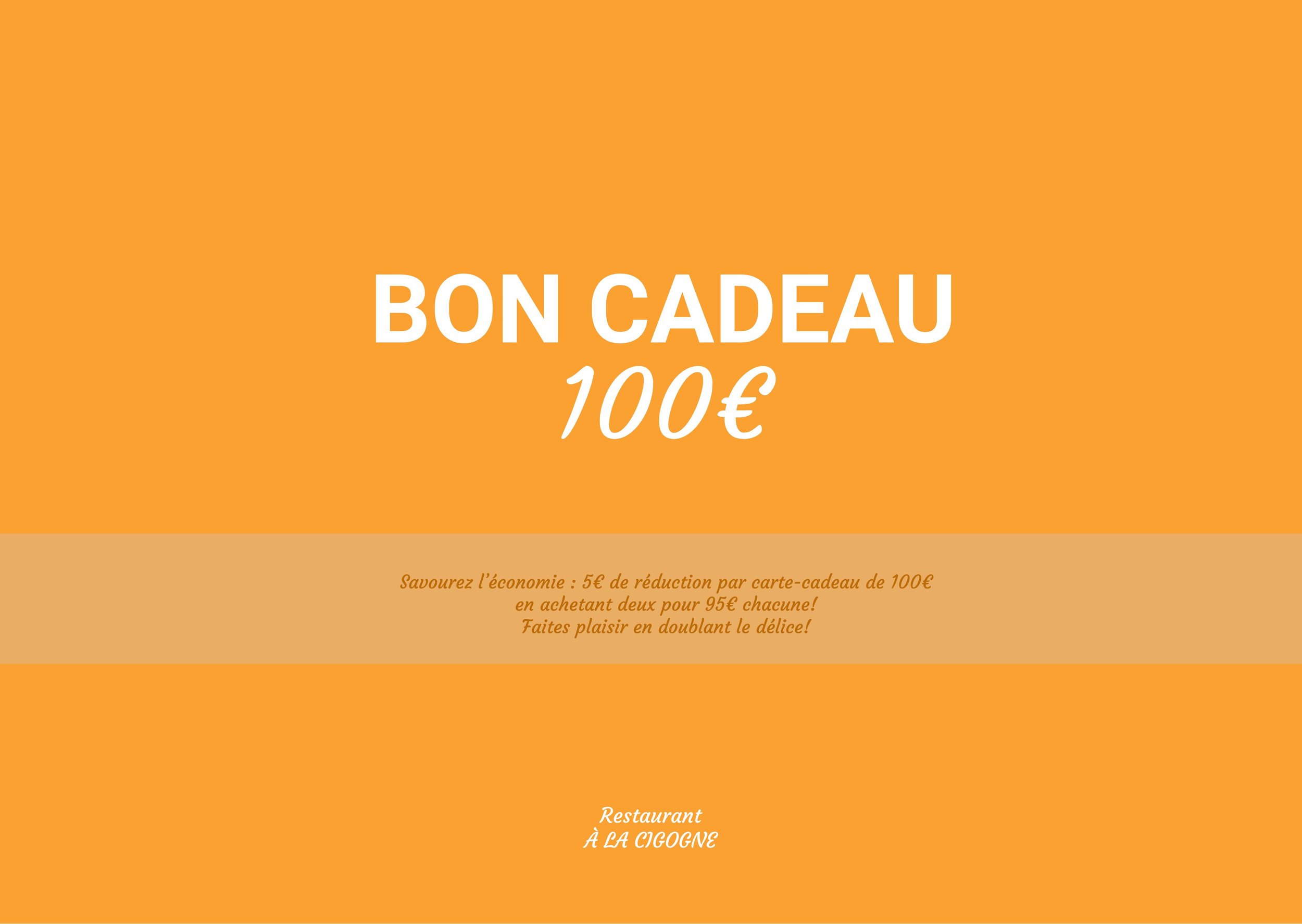 BON CADEAU 100€