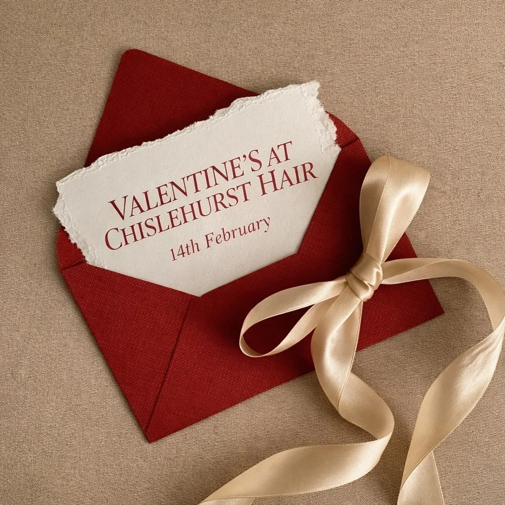 Valentine&rsquo;s 💌

Treat yourself to a fresh hair day 🤍
Last few appointments left for Cut &amp; Blowdry or Blowdry this Saturday 14th at @chislehursthair

Call to book: 0208 467 9777