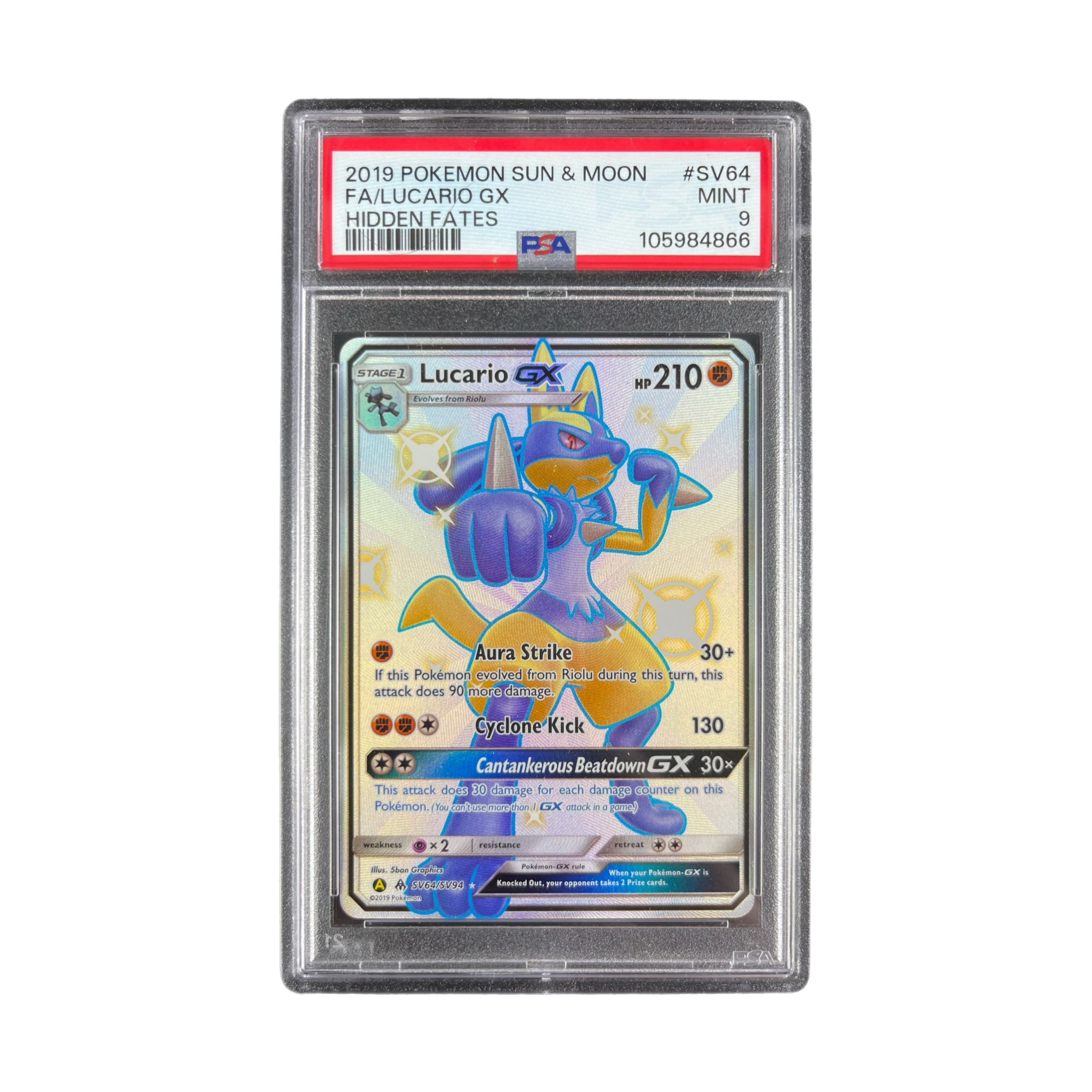 Lucario GX SV64/SV94 - PSA 9
