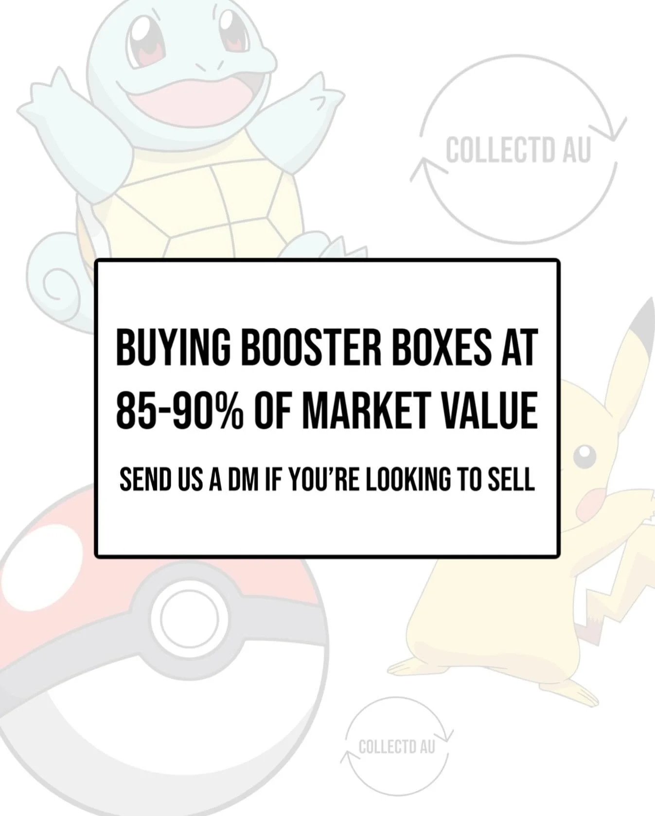 🚨Got sealed booster boxes you&rsquo;re ready to move? We&rsquo;re buying at 85&ndash;90% of market value! 

Send us a DM to get a quote! 

#PokemonTCG #BoosterBox #CollectdAU #PokemonCards #TCGBuying #Pok&eacute;monAustralia
