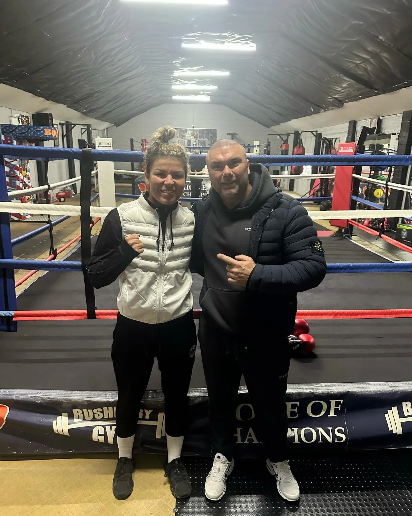 Great to have professional boxer, former welterweight European champion @bavvo in the gym today! Great honour ❤️🥊🙌🏾