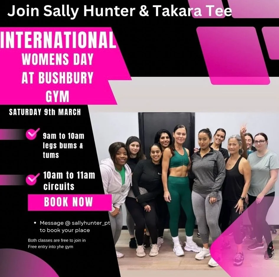 🌟 Calling all fierce women! 

🌸 Join us at Bushbury Gym on Saturday, March 9th, as we celebrate International Women&rsquo;s Day with not one, but TWO exhilarating FREE classes, brought to you by the unstoppable duo, Sally Hunter &amp; Takara Tee! 

