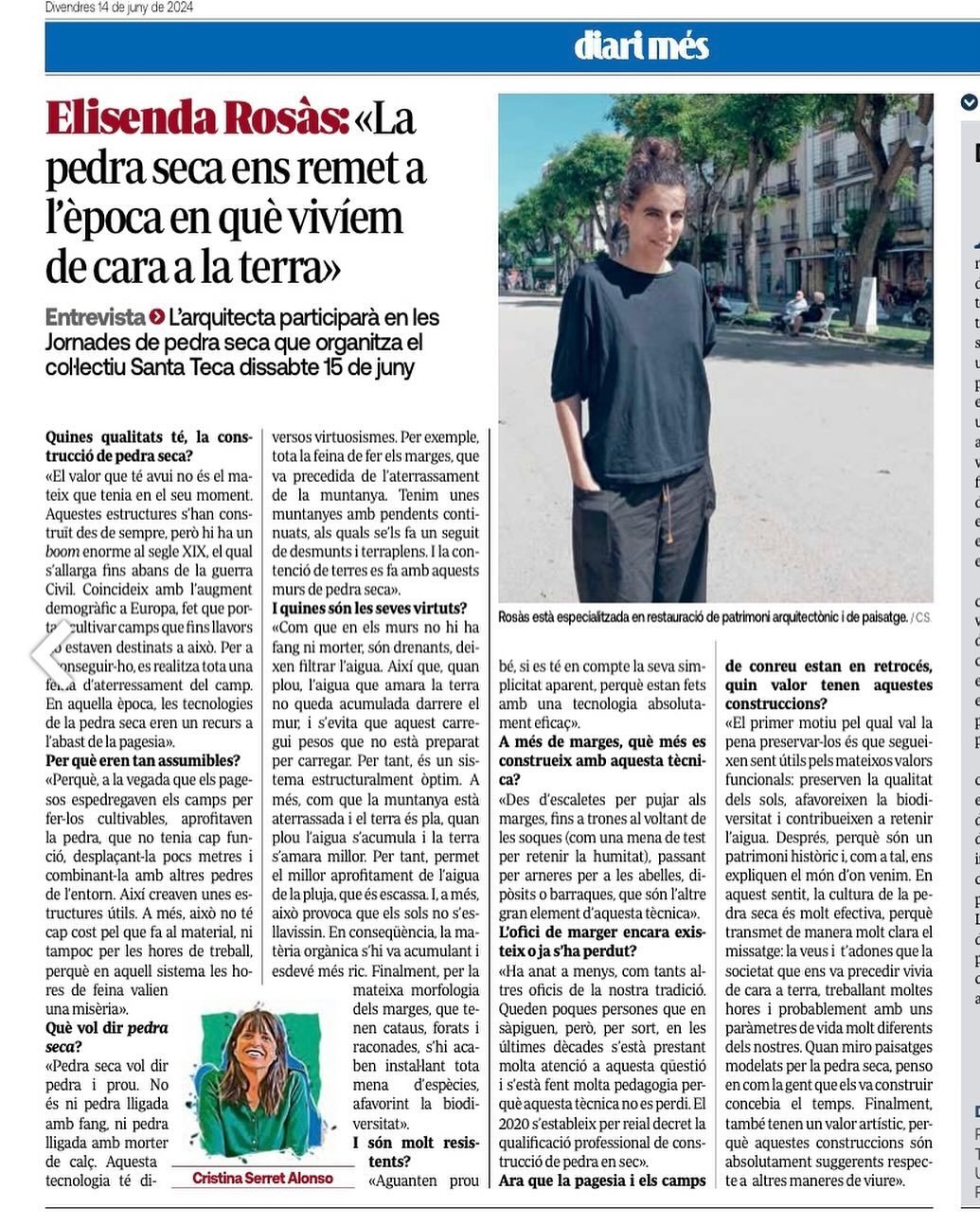 &ldquo;El primer motiu pel qual val la pena preservar-los &eacute;s que segueixen sent &uacute;tils pels mateixos valors funcionals: preserven la qualitat dels s&ograve;ls, afavoreixen la biodiversitat i contribueixen a retenir l&rsquo;aigua. Despr&e