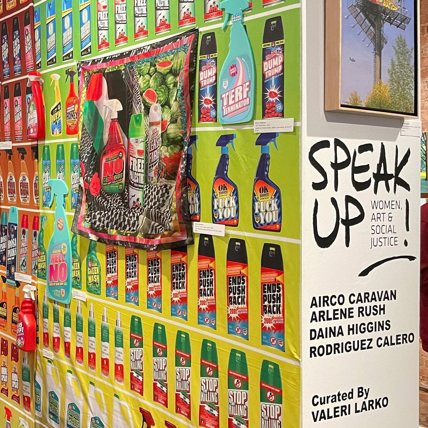 TOMORROW! March 24, Soiree 4-7pm, with musical performance by @businessman_nyc. 
Speak Up! Women, Art &amp; Social Justice, curated by artist/curator&nbsp;@valerilarko, with&nbsp;@dainahiggins_studio, @rodzcalero,&nbsp;@arlenerush&nbsp;@aircocaravan?