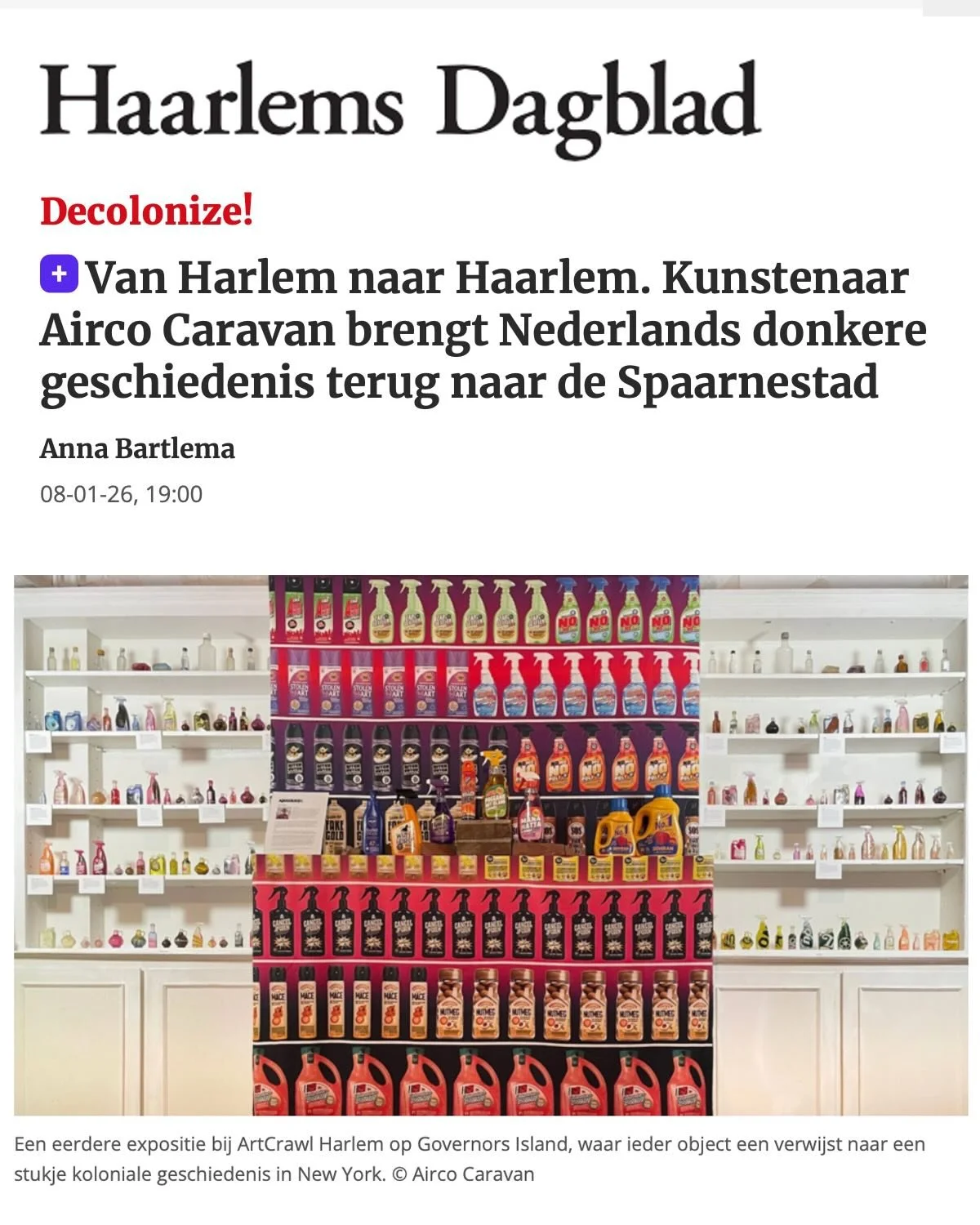 🔥In today&rsquo;s Newspaper Haarlems Dagblad! @hdhaarlem &ldquo;From Harlem to Haarlem&rdquo; interview by @annabartlema 🙏🏼
.
Welcome! Opening today 17-20 hrs! Crying is allowed - Er mag gehuild worden. Pop-up exhibition by @artallies.nl at @nieuw