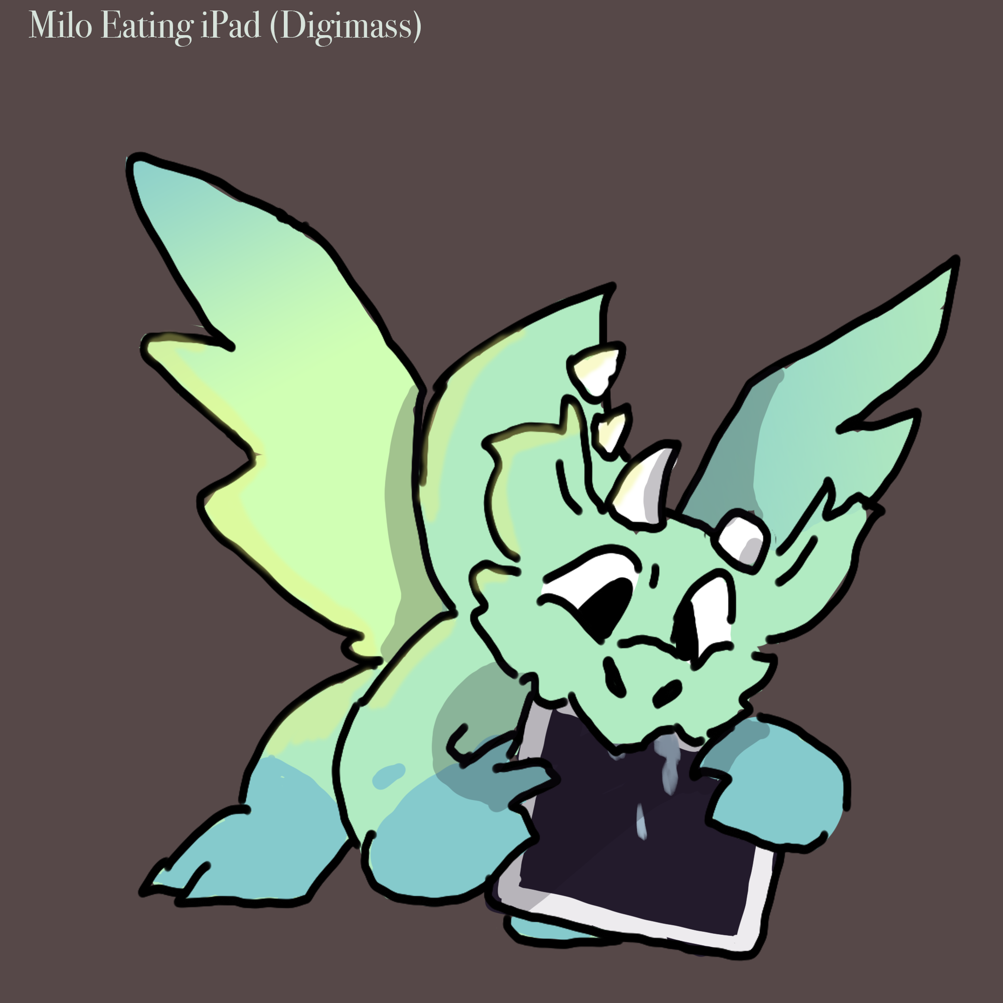Milo Eating iPad (Digimass 2023)