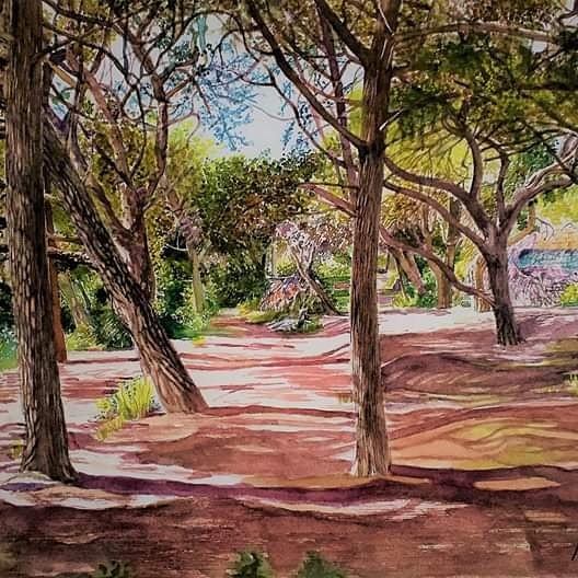Shadows in the Woods 48x36cm .jpg
