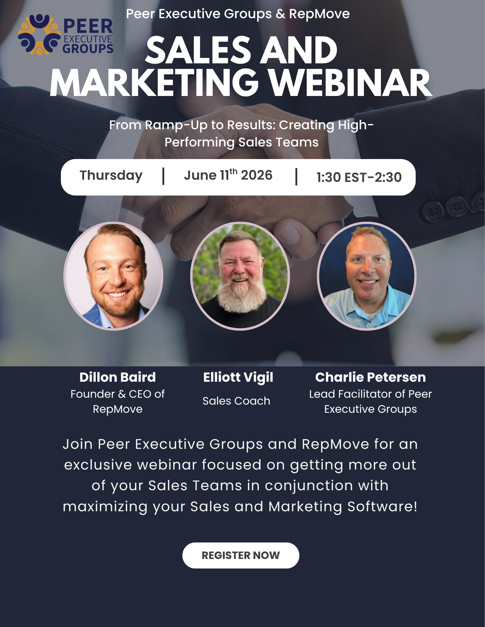 Sales Webinar with Dillon Baird of RepMove and Elliott Vigil!