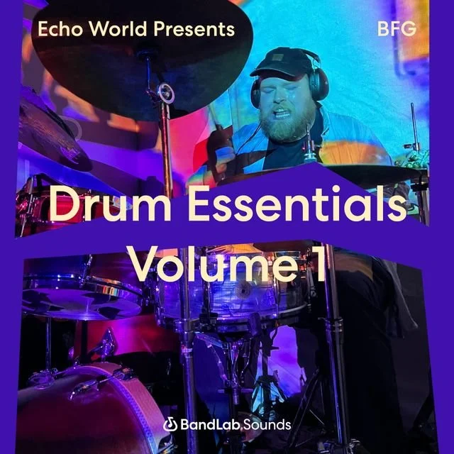 Echo World Presents BFG Drum Essentials Vol. 1 cover art for BandLab Sounds