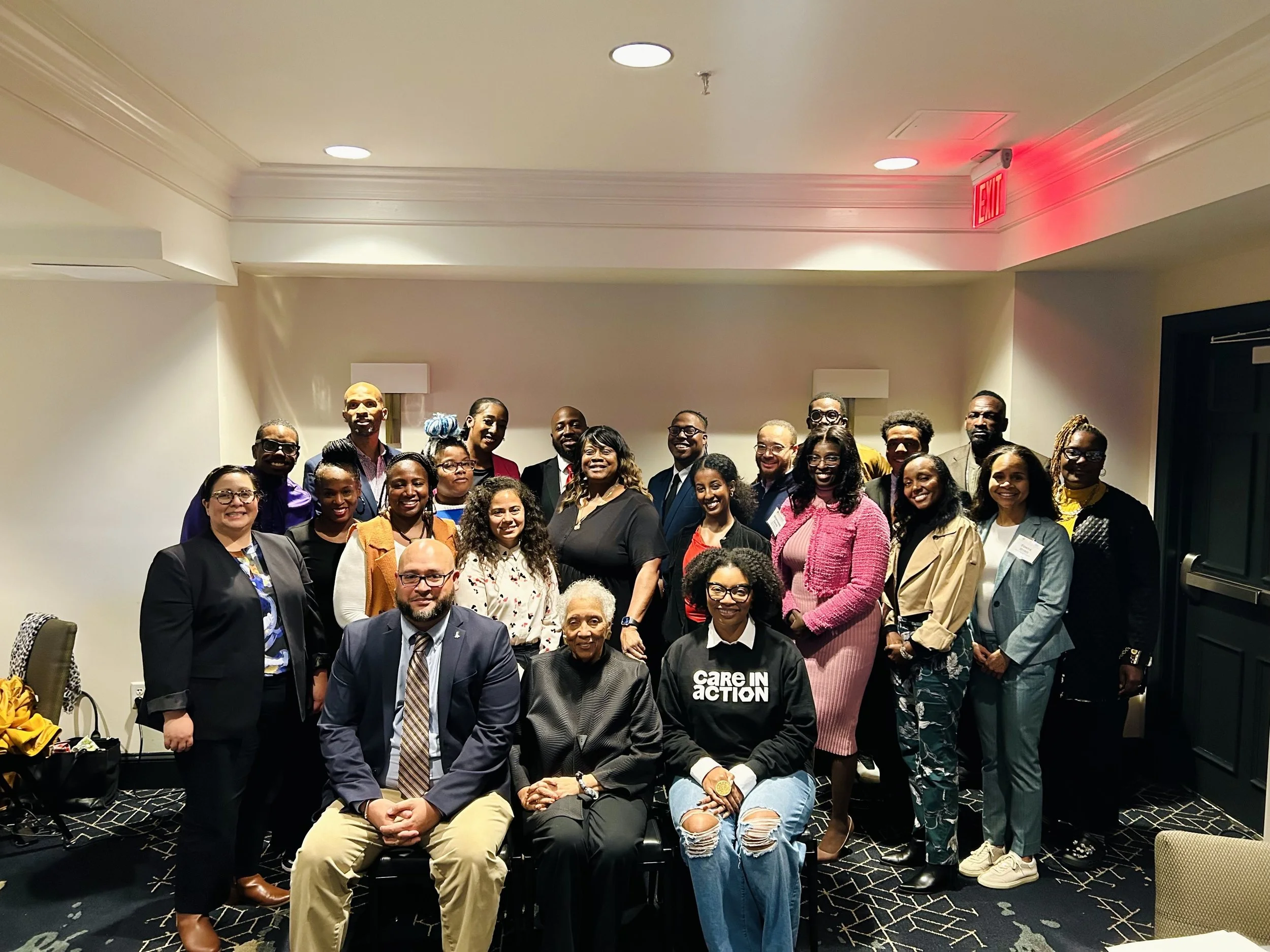 Sheri and Jean Boone on panel for leadership cohort