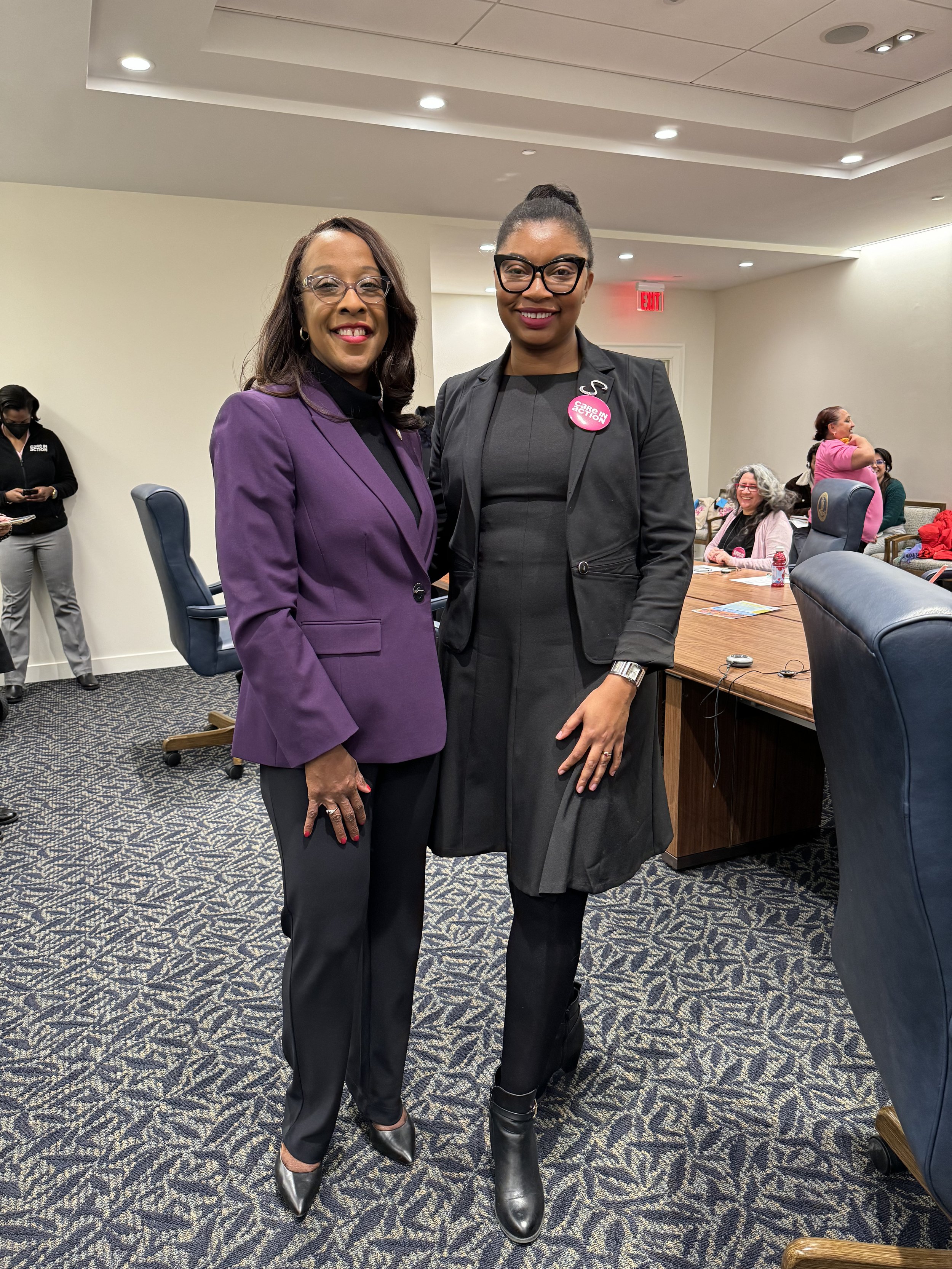 Sen. Angelia Williams Graves and Sheri at General Assembly