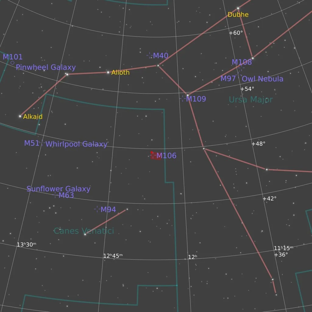 M 106 / Sternkarte