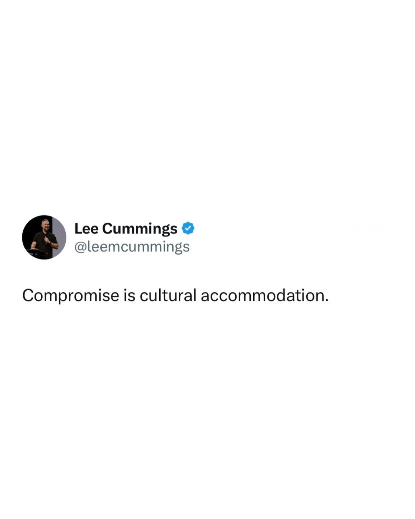 Compromise is cultural accommodation.