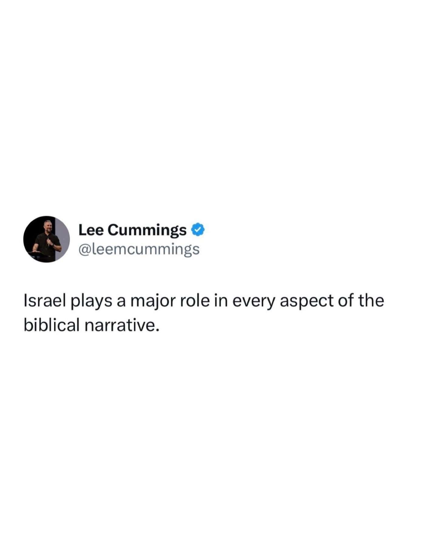 Israel plays a major role in every aspect of the biblical narrative.