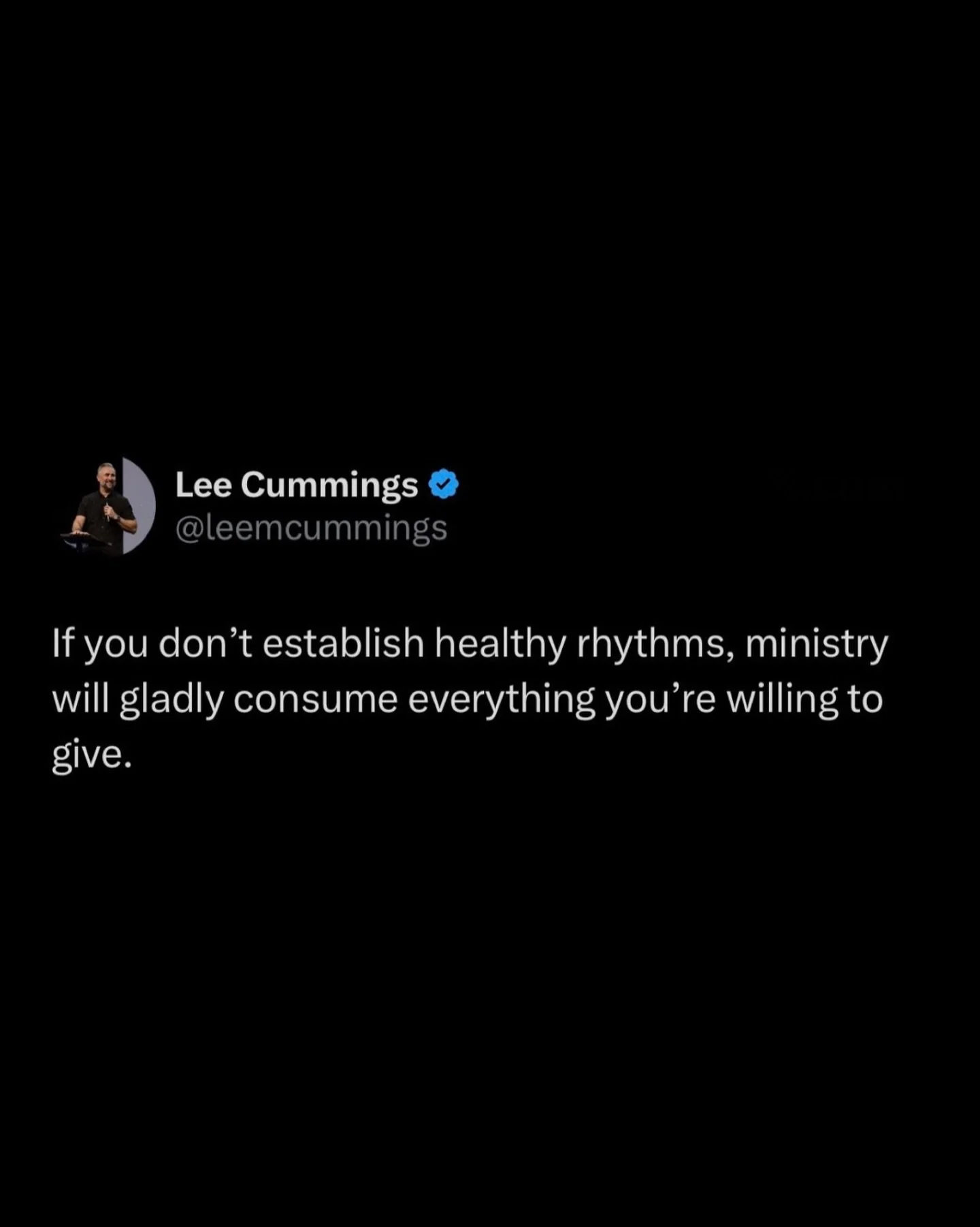 If you don&rsquo;t establish healthy rhythms, ministry will gladly consume everything you&rsquo;re willing to give.