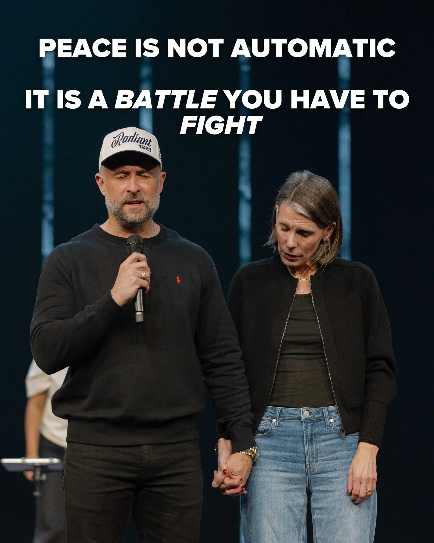 Peace is not automatic; it is a battle you have to fight.