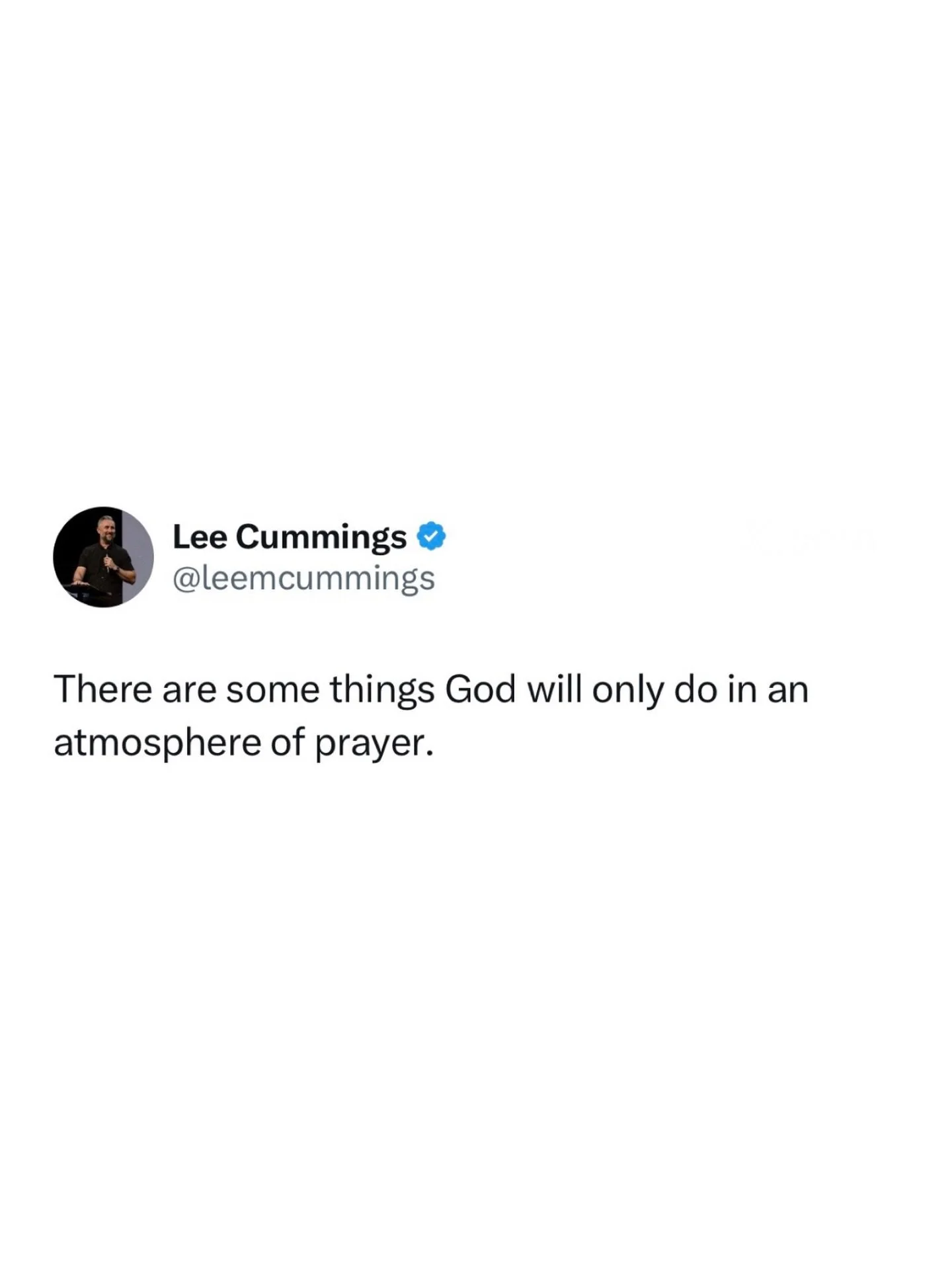 There are some things God will only do in an atmosphere of prayer.