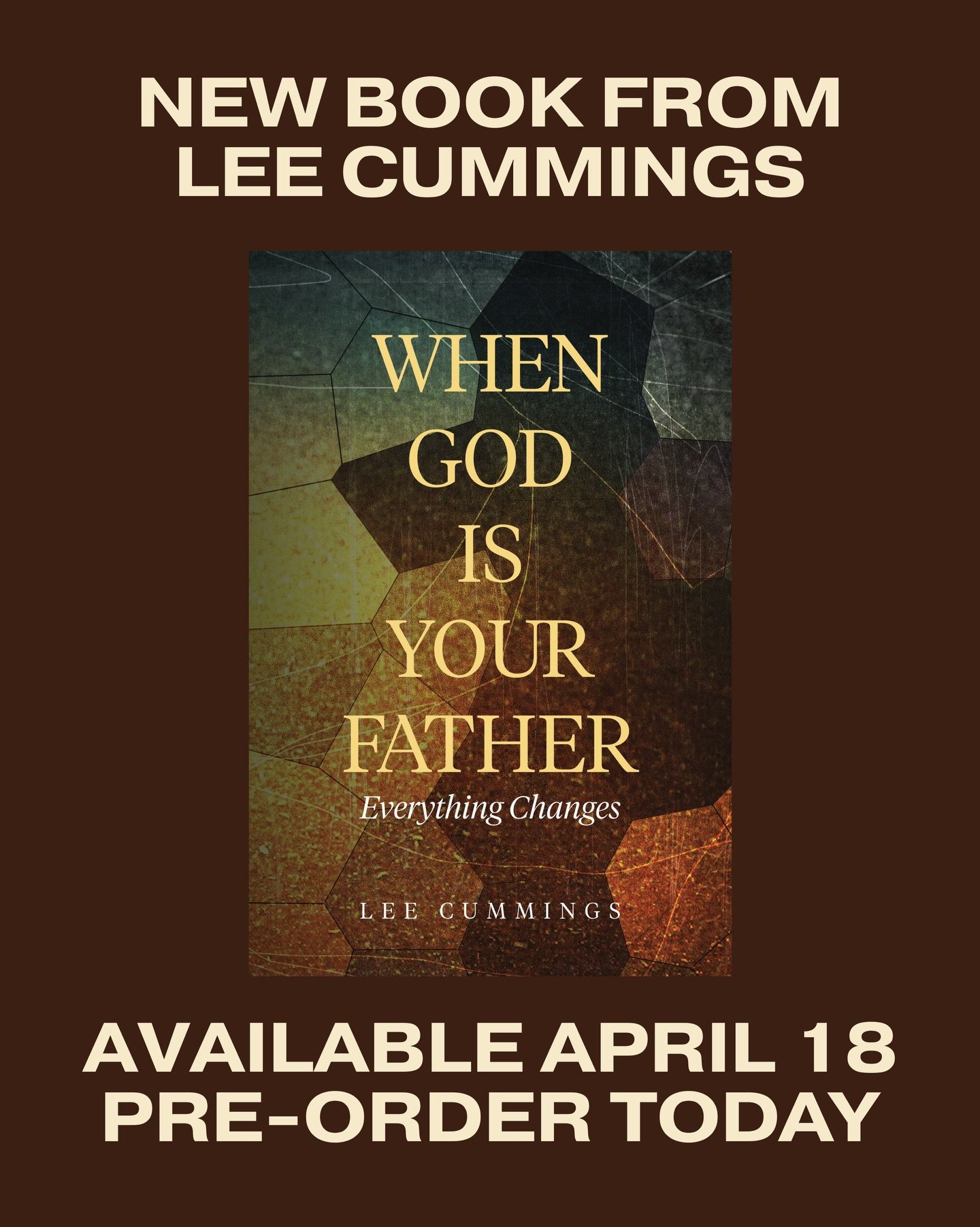 Everything changes in your life when you begin to know God as your Father. 

For years, I have carried a message in my heart about the transformative power of God&rsquo;s paternal love. Today, I am excited to finally reveal the cover for my new book,
