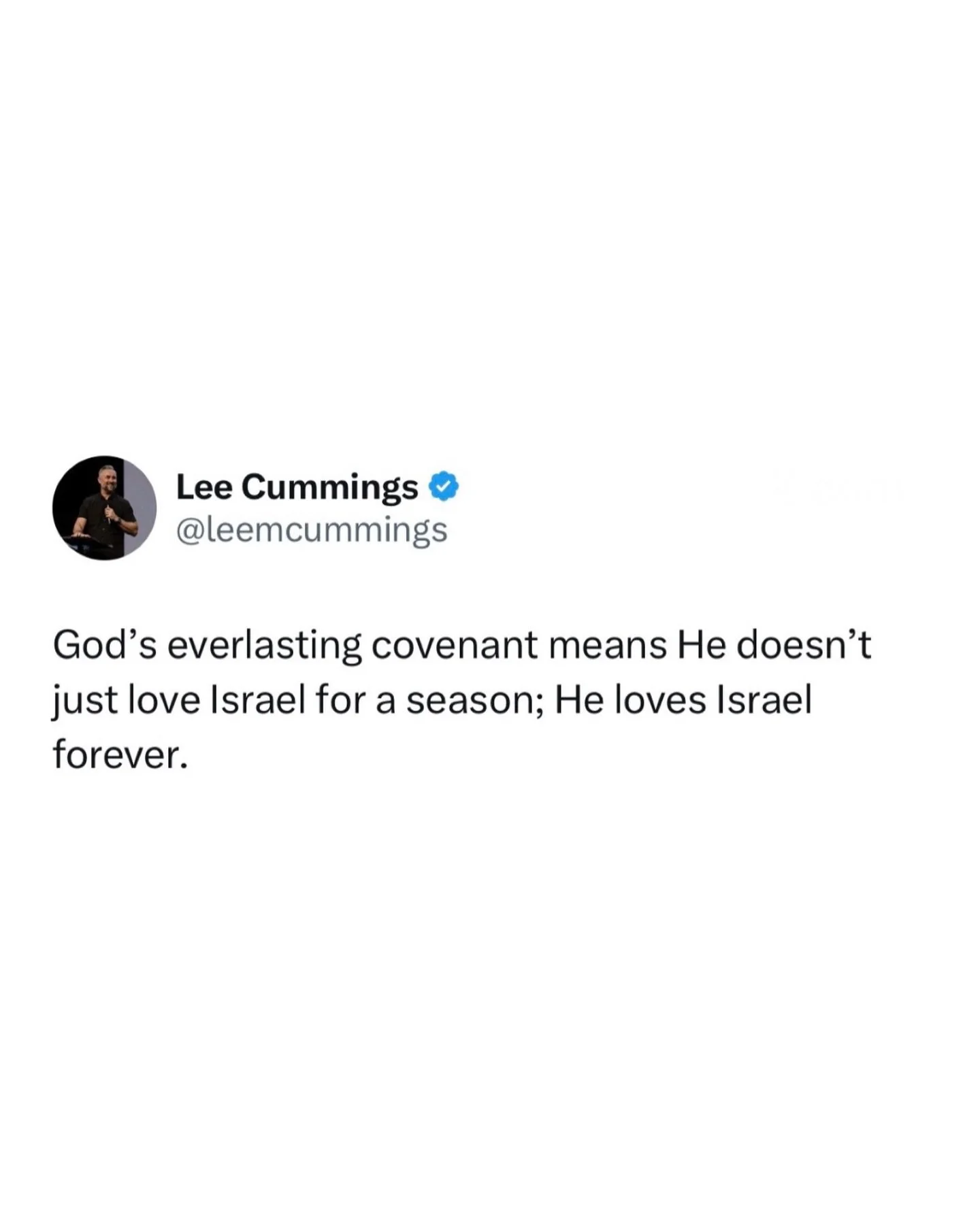 God&rsquo;s everlasting covenant means He doesn&rsquo;t just love Israel for a season; He loves Israel torever.