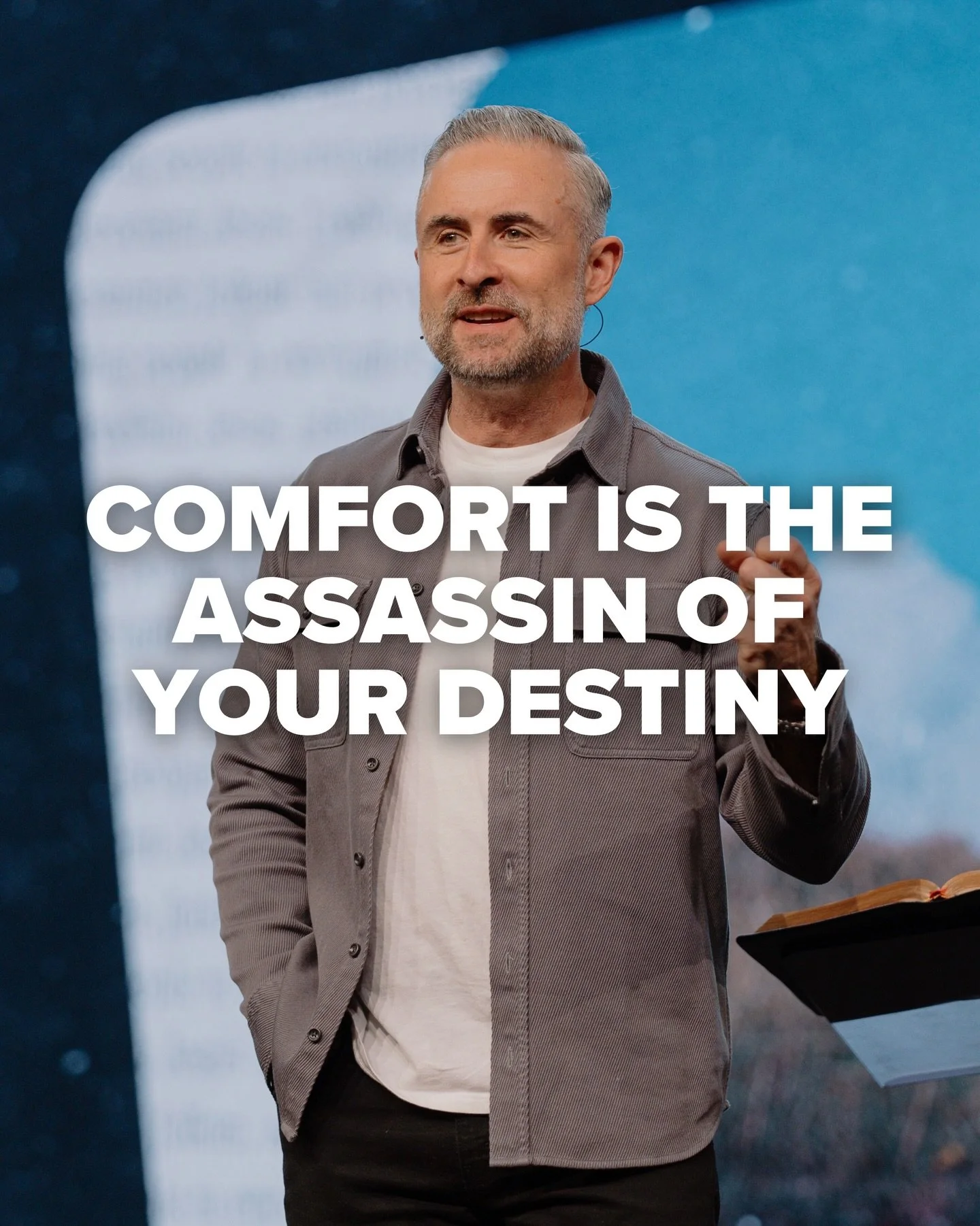 COMFORT is the ASSASSIN of your DESTINY.