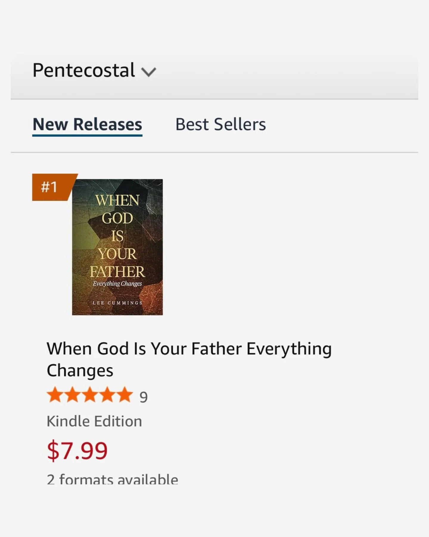 Thank you to everyone who has picked up a copy of my new book #WhenGodIsYourFatherEverythingChanges!

Once you&rsquo;ve read it, would you do me a favor and leave a review on Amazon? ⭐️⭐️⭐️⭐️⭐️