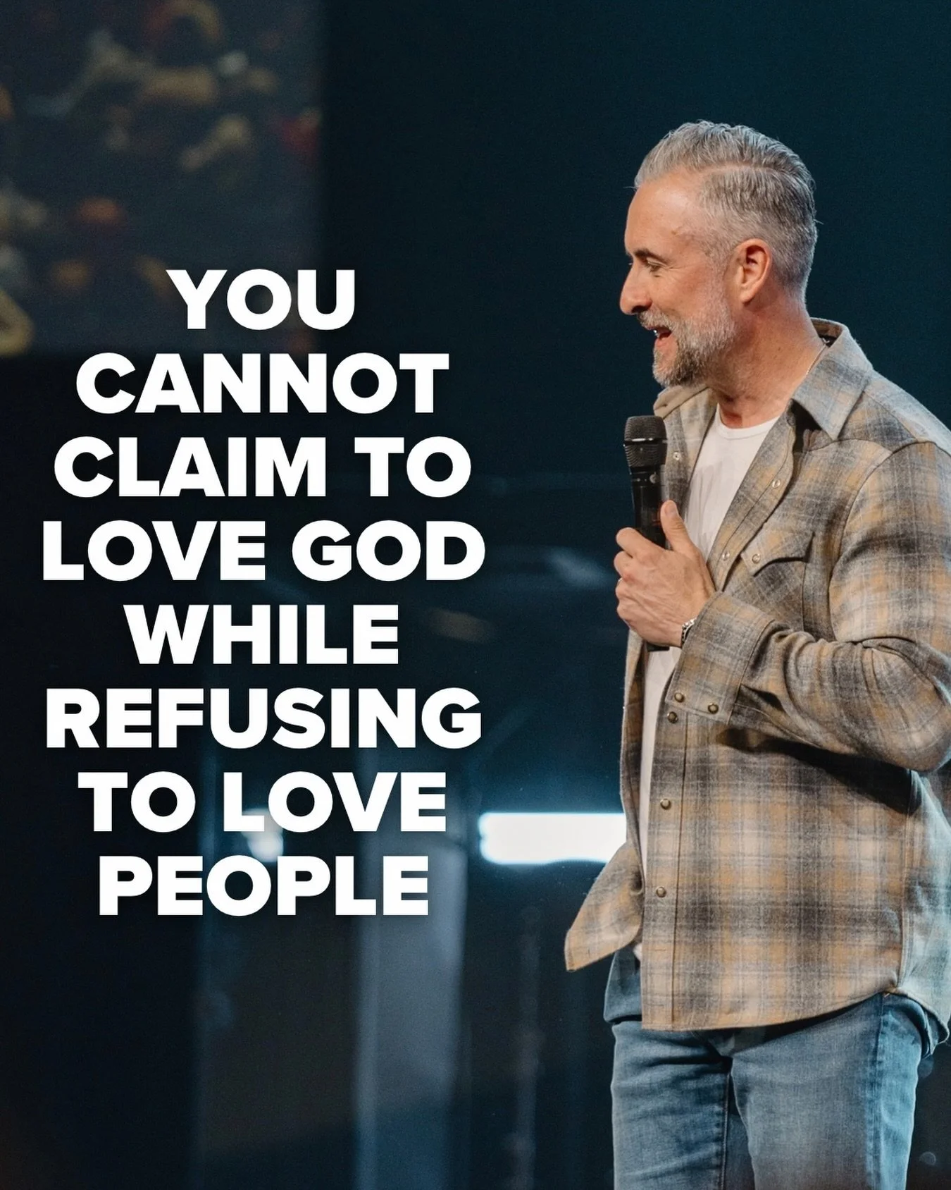 You cannot claim to love God while refusing to love people.