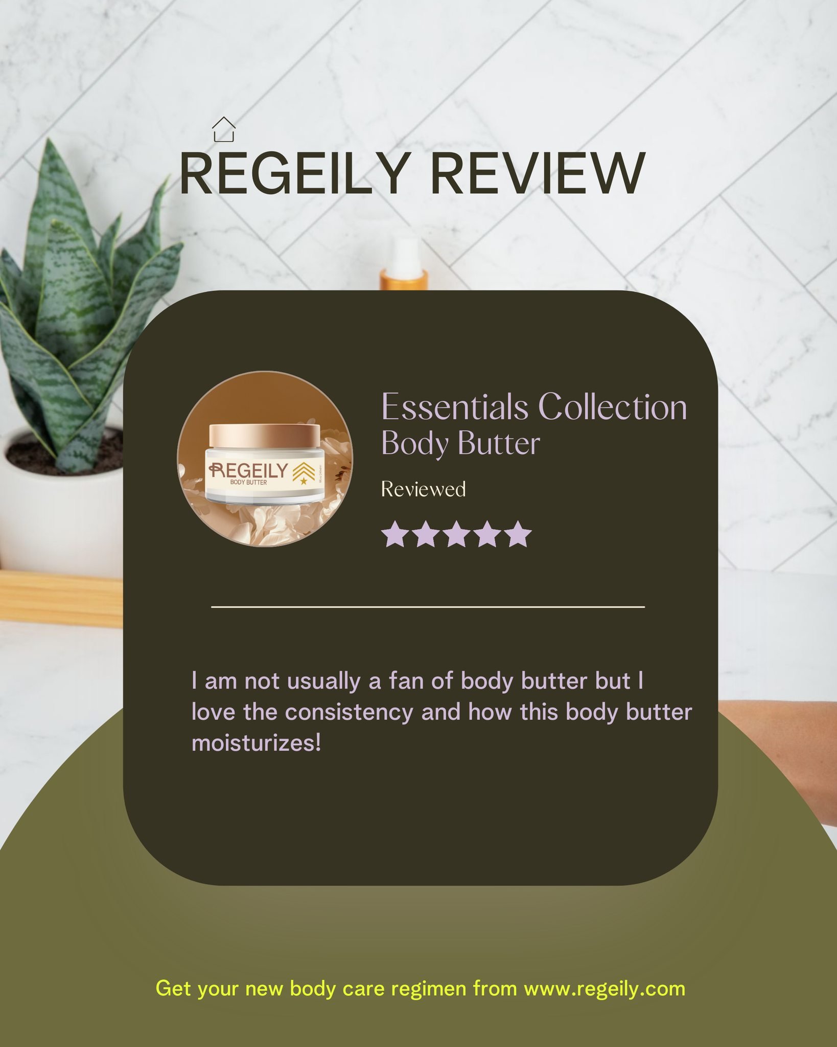 &quot;I am not usually a fan of body butter but I love the consistency and how this body butter moisturizes!&quot;

Can we make a fan out of you?!

Awaken your body with our Essentials Collection. The power of essential oils at its finest.

Step Thre