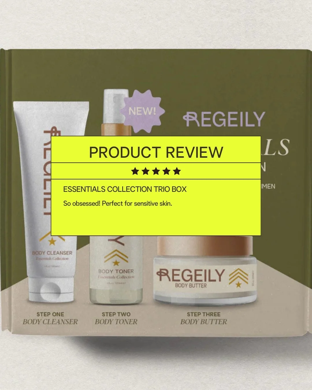 β¨ Your daily glow ritual — simplified.
The Regeily Essentials Collection Kit is crafted to rejuvenate, balance, and protect your skin all day long.
π¬ “Such a powerful combo  my skin feels so refreshed and smooth!”
Discover your