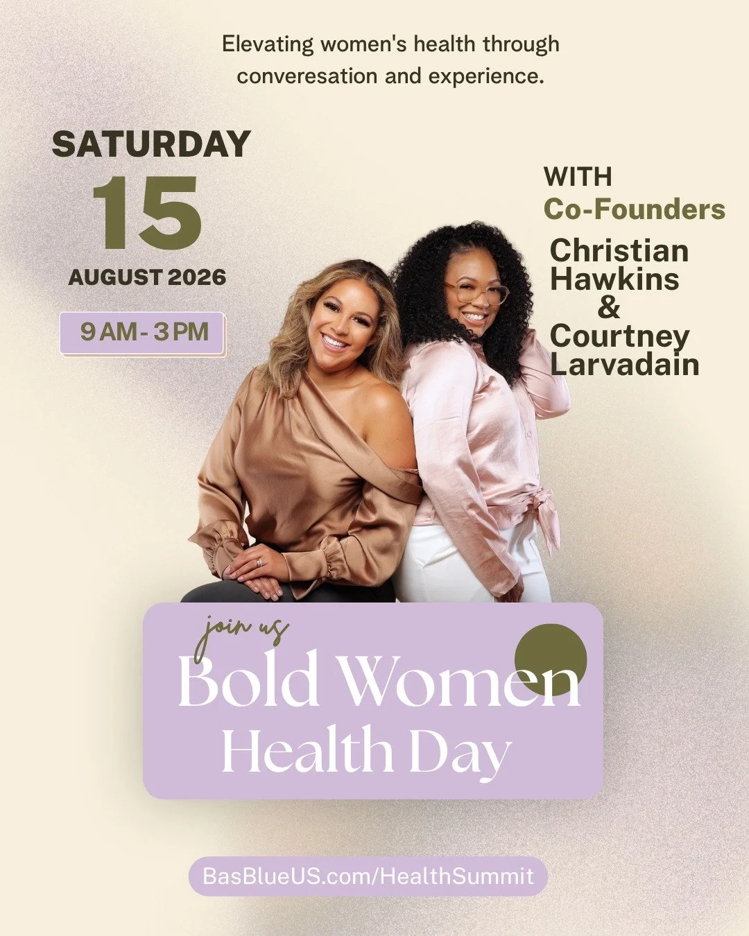 We're excited to share that the co-founders of Regeily will be attending Bold Women's Health Day on August 15. ✨

We believe healthy skin starts with overall wellness, and we're honored to be part of a day dedicated to empowering women through educat