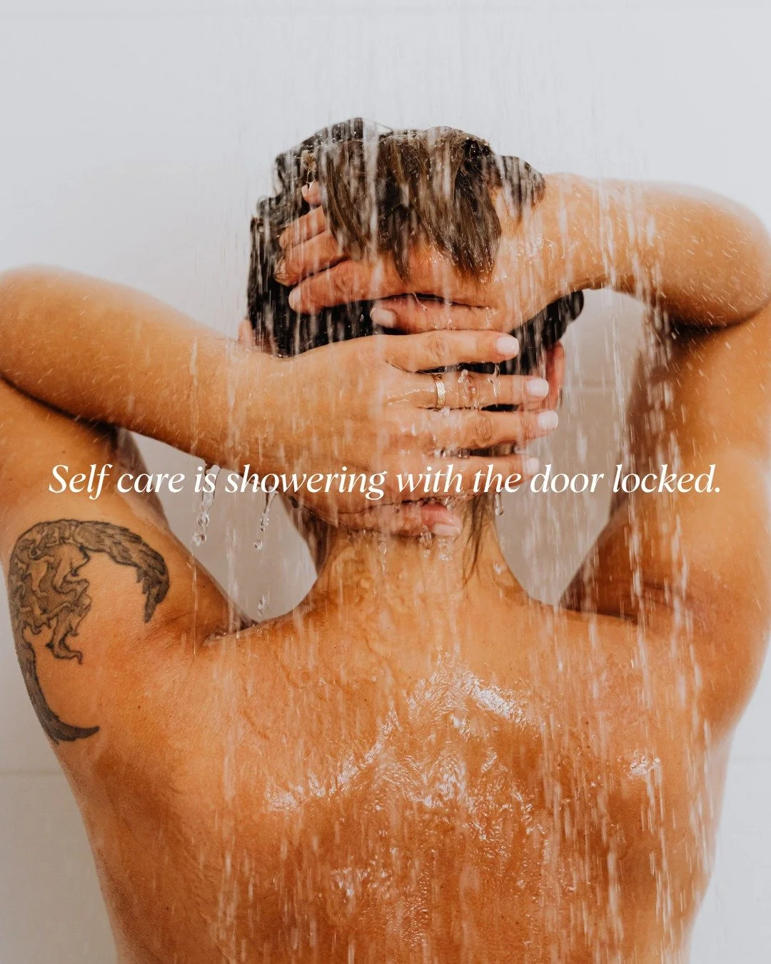The kind of self-care that deserves a locked door and uninterrupted time. 🚿✨