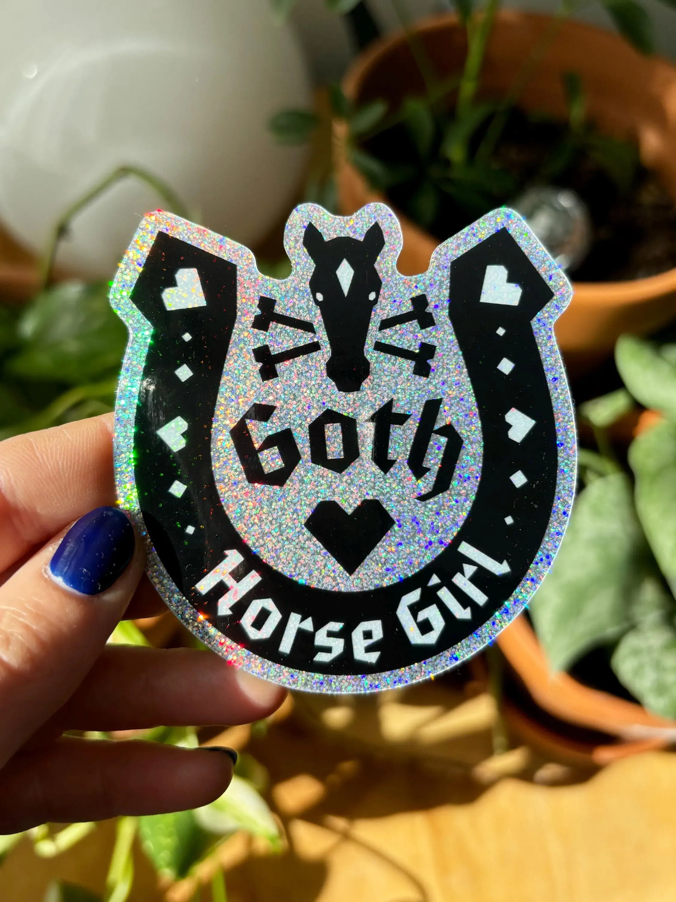 Goth Horse Girl Stickers