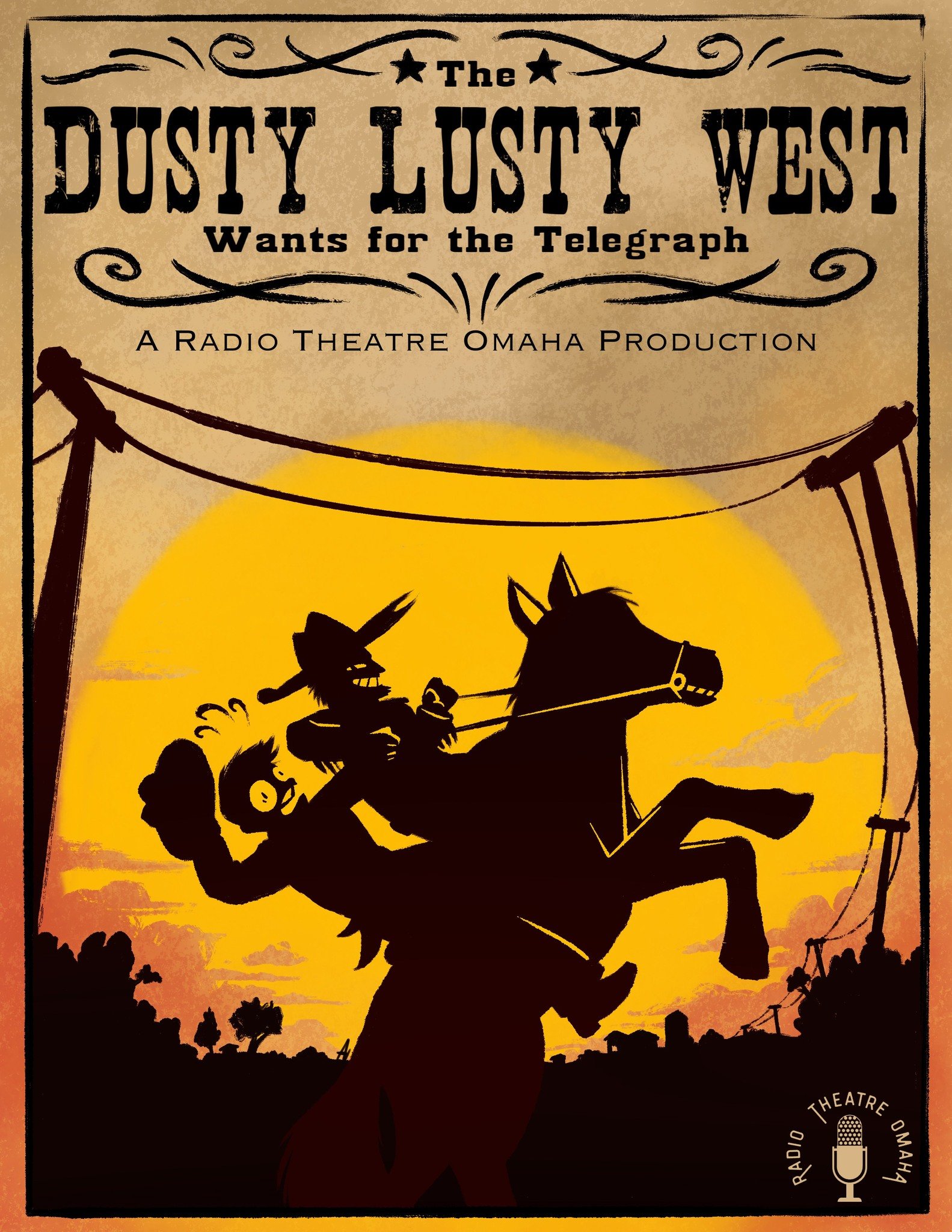 🎙️ Auditions are TOMORROW! 🎙️
There&rsquo;s still time to sign up to audition for The Dusty Lusty West Wants for the Telegraph, Radio Theatre Omaha&rsquo;s upcoming LIVE radio theater drama.

If you&rsquo;ve been thinking about auditioning, now&rsq