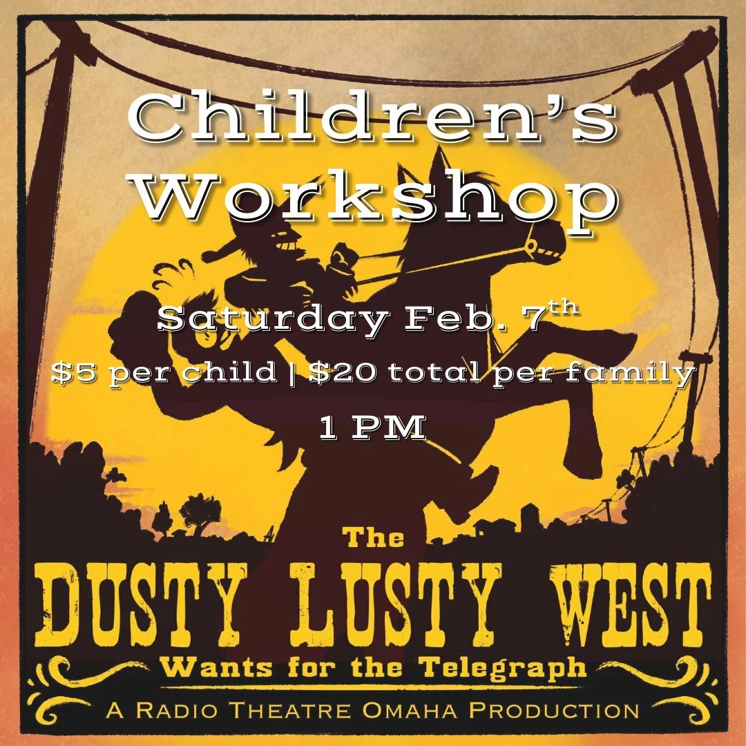 Radio Theatre Omaha is bringing its signature live, audio-only storytelling to the stage in collaboration with Creighton University and there  Founders week. The result is The Dusty, Lusty West Wants for the Telegraph &mdash; a 45-minute radio drama 