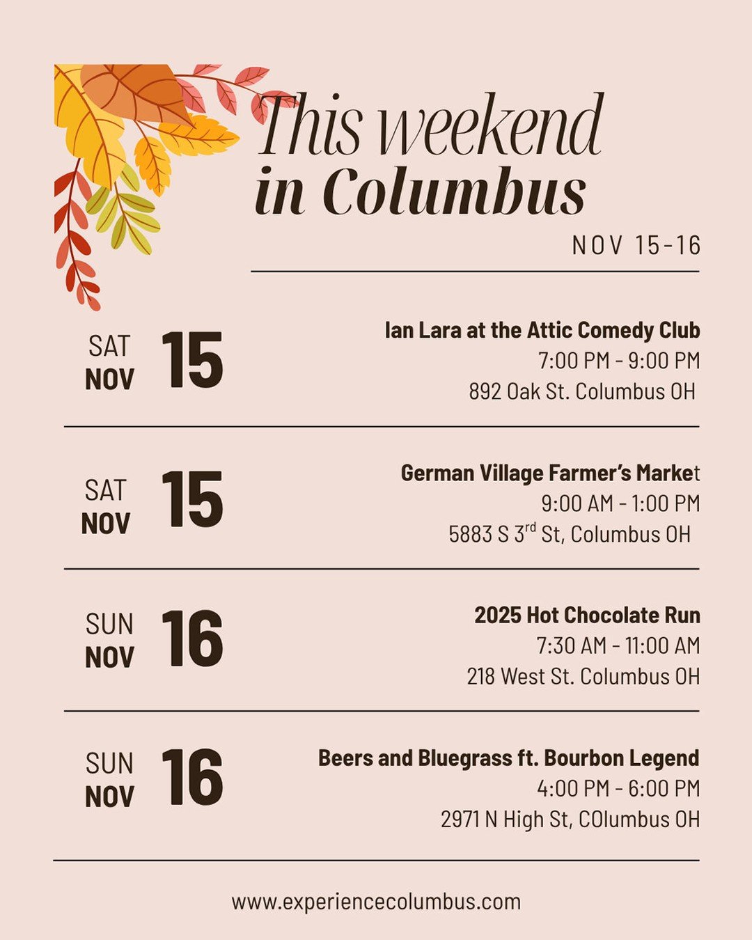 This weekend around town!