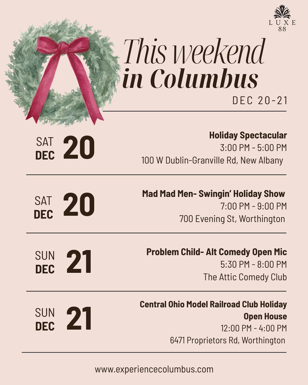 Take a look at what's going on around town this weekend!
