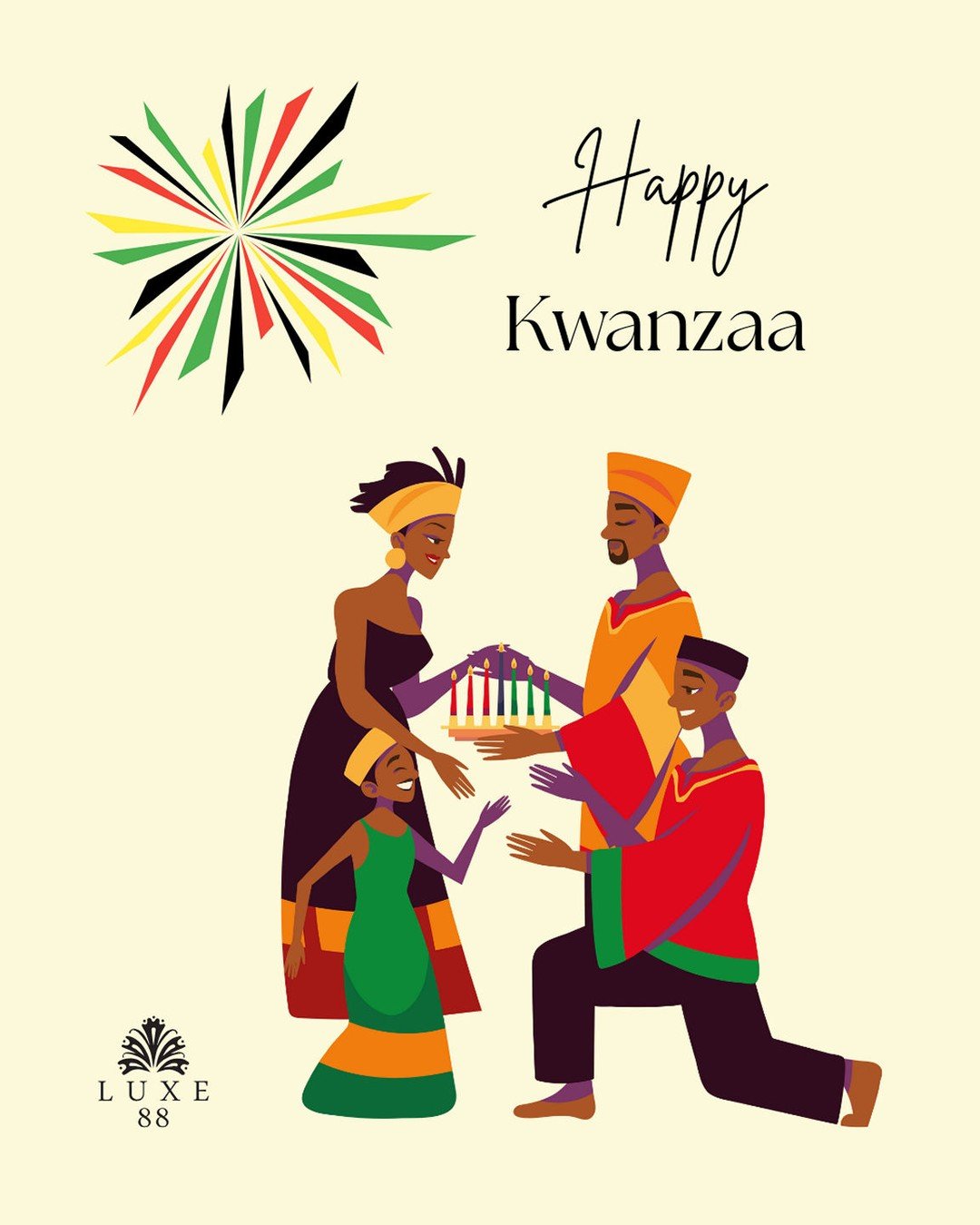 Wishing you and your family a joyous Kwanzaa!