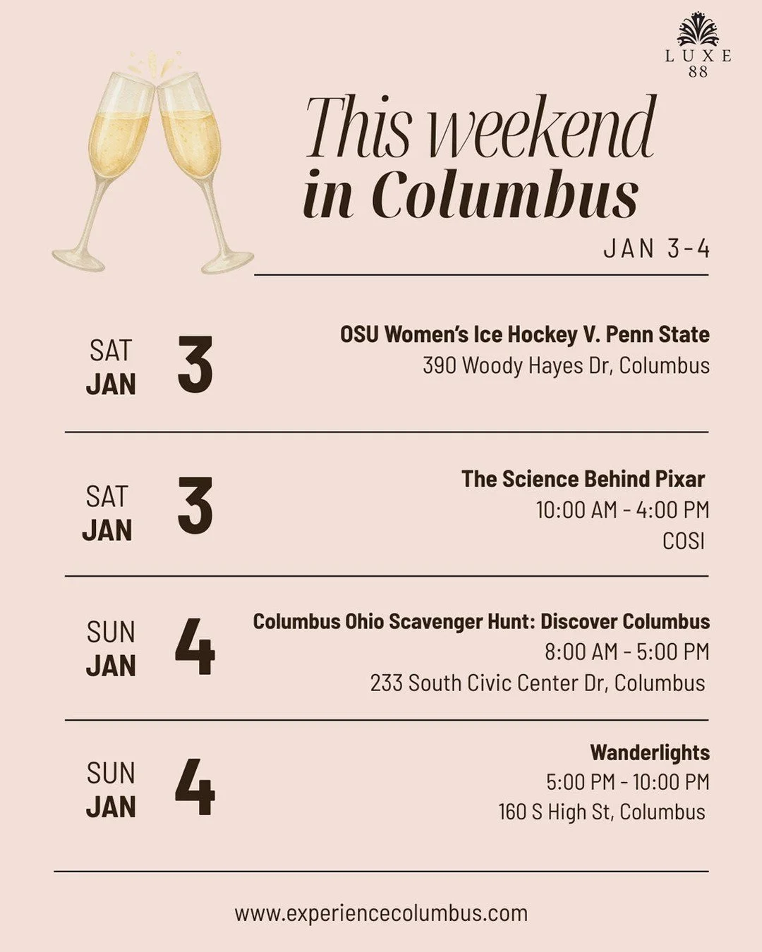 Ring in the new year with these events around town!