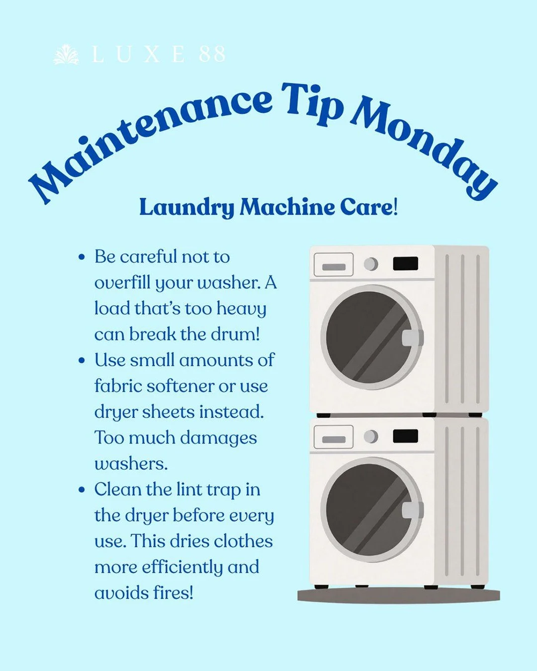Maintenance tip Monday is back! 👕👖🧼