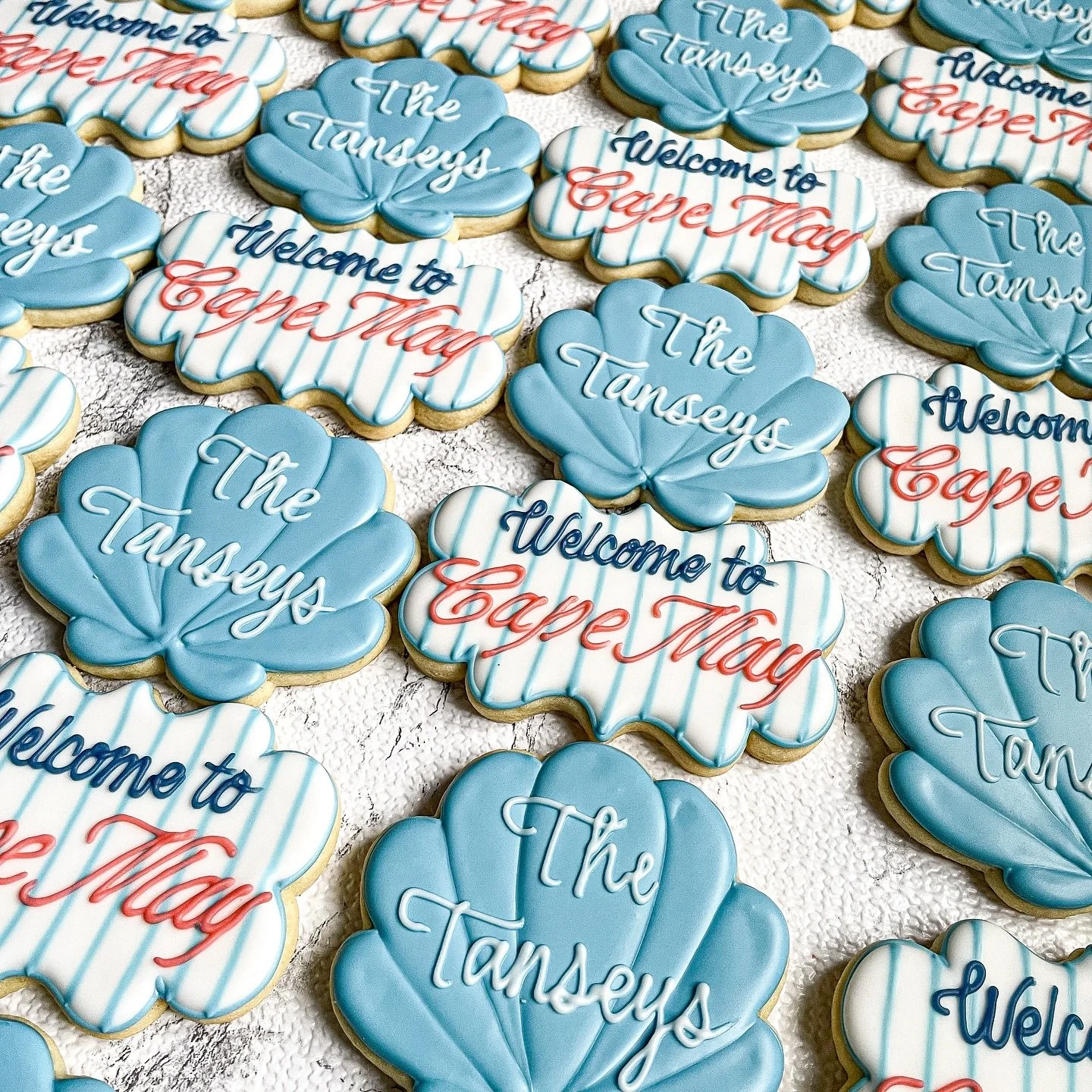 🥳COOKIE MILESTONE! This week I completed the large cookie order I have completed for a single event. Amanda and Kevin ordered 300 cookies as a delicious addition to the welcome bags they gifted their guests. Today they get married at the iconic Cong