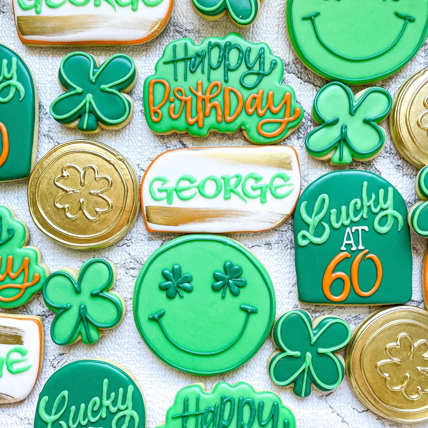 Happy St. Patrick&rsquo;s Day! ☘️🇮🇪 May your day be filled with luck! #cookiesbylyss #stpatricksdaycookies #birthdaycookies #irishbirthdaycookies