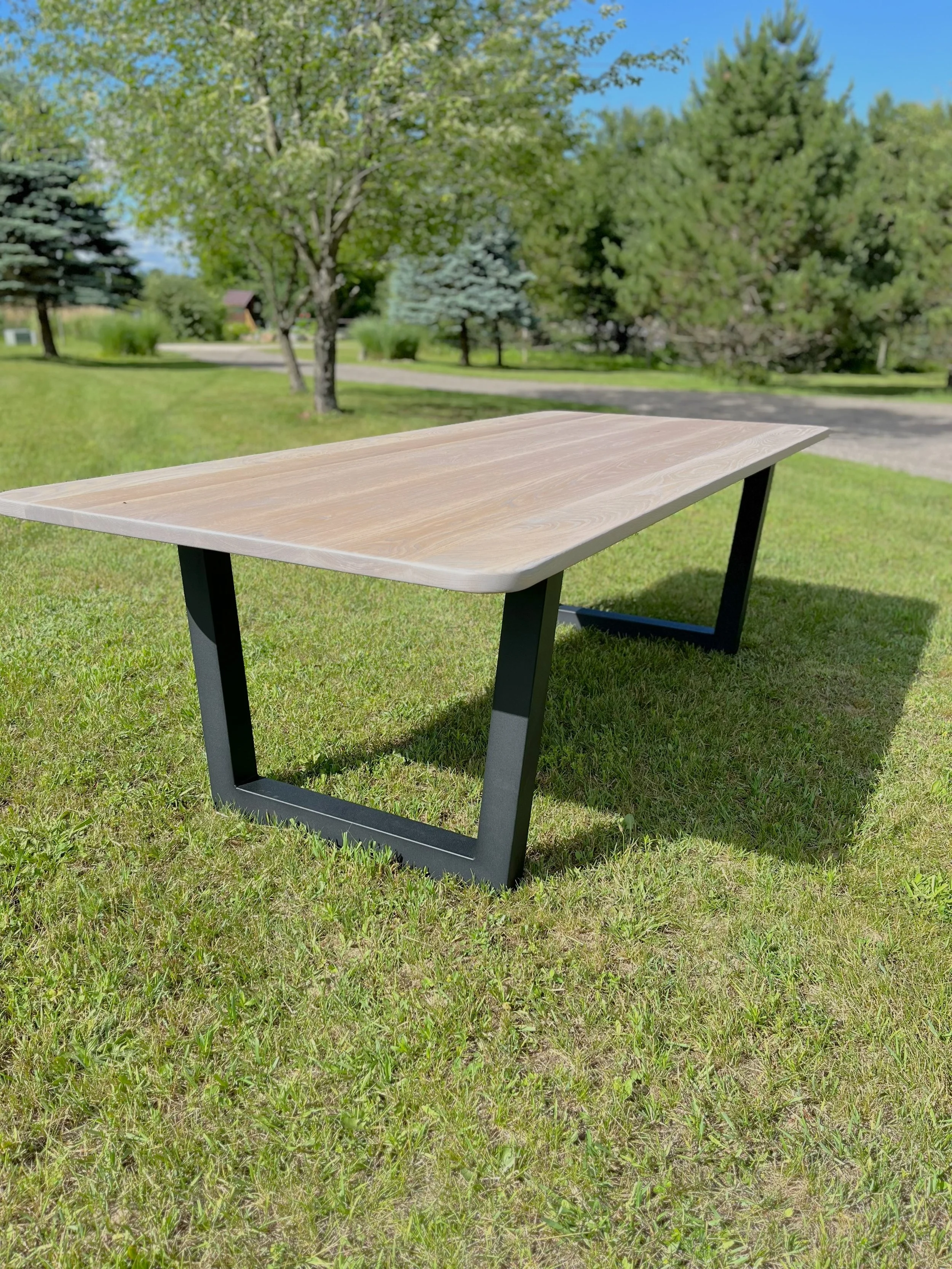 Foundry Dining Table - White Oak (Gris Belge)