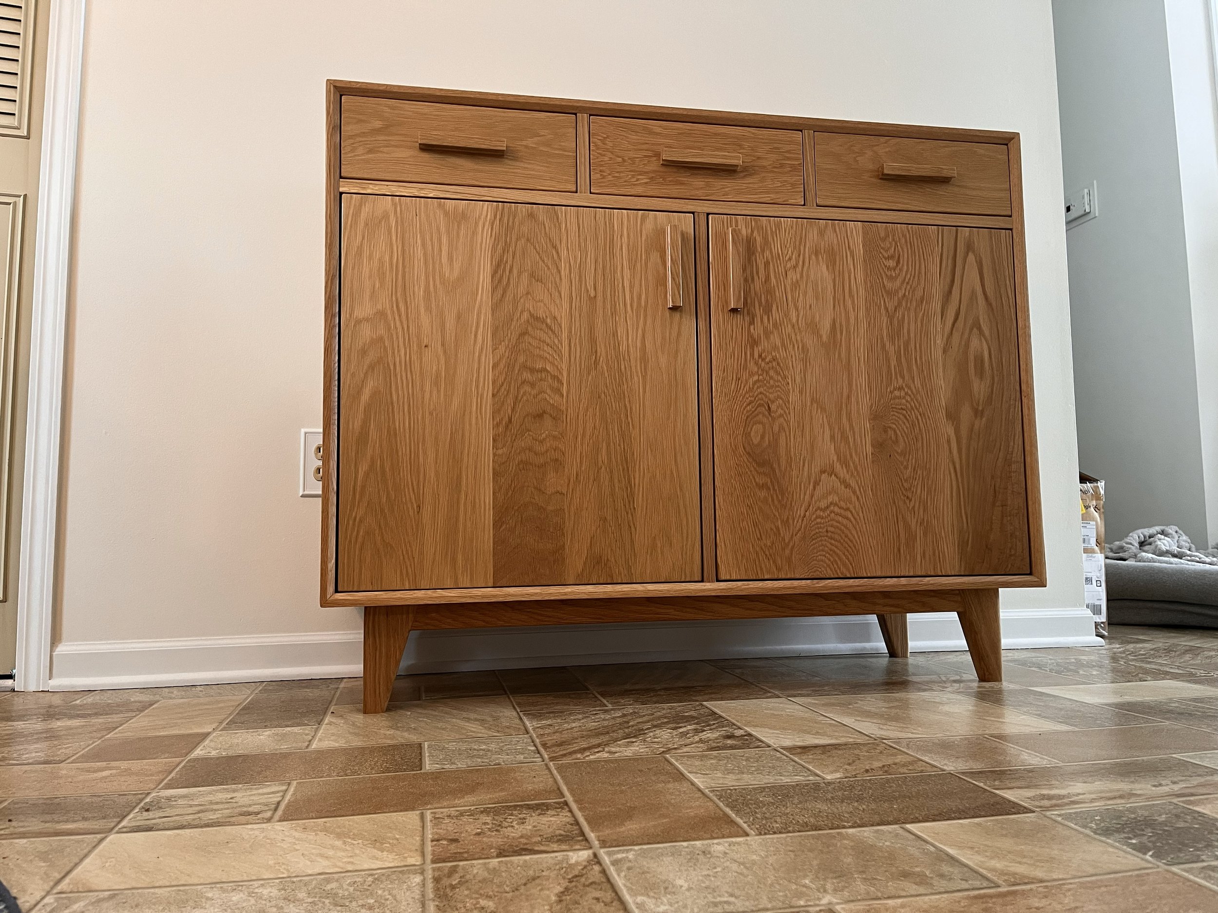 White Oak Modern Credenza