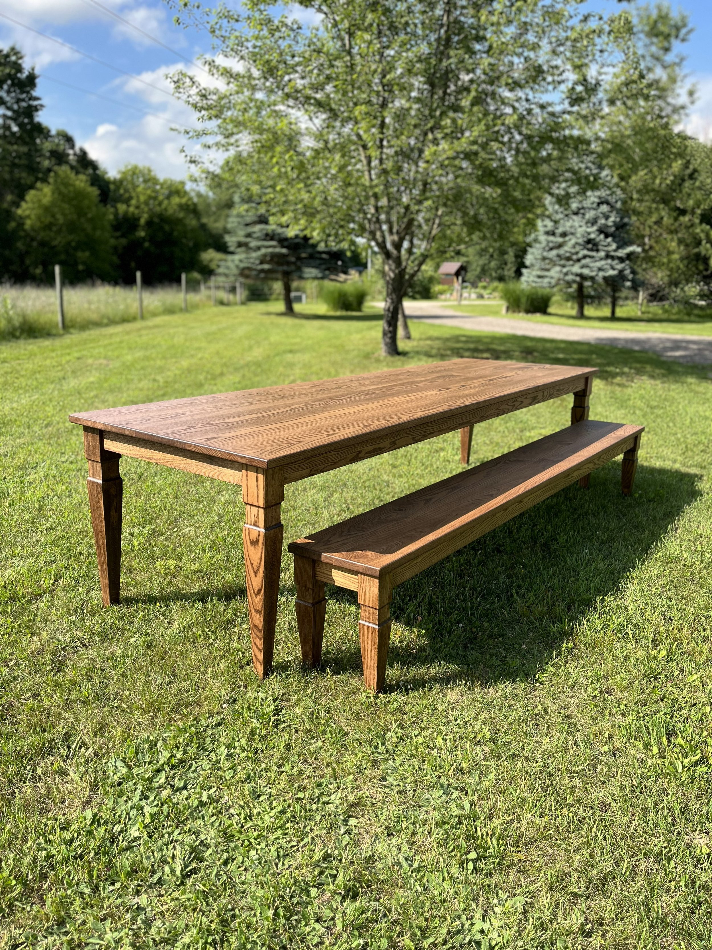 Westbridge Dining Bench in Red Oak (Provincial)