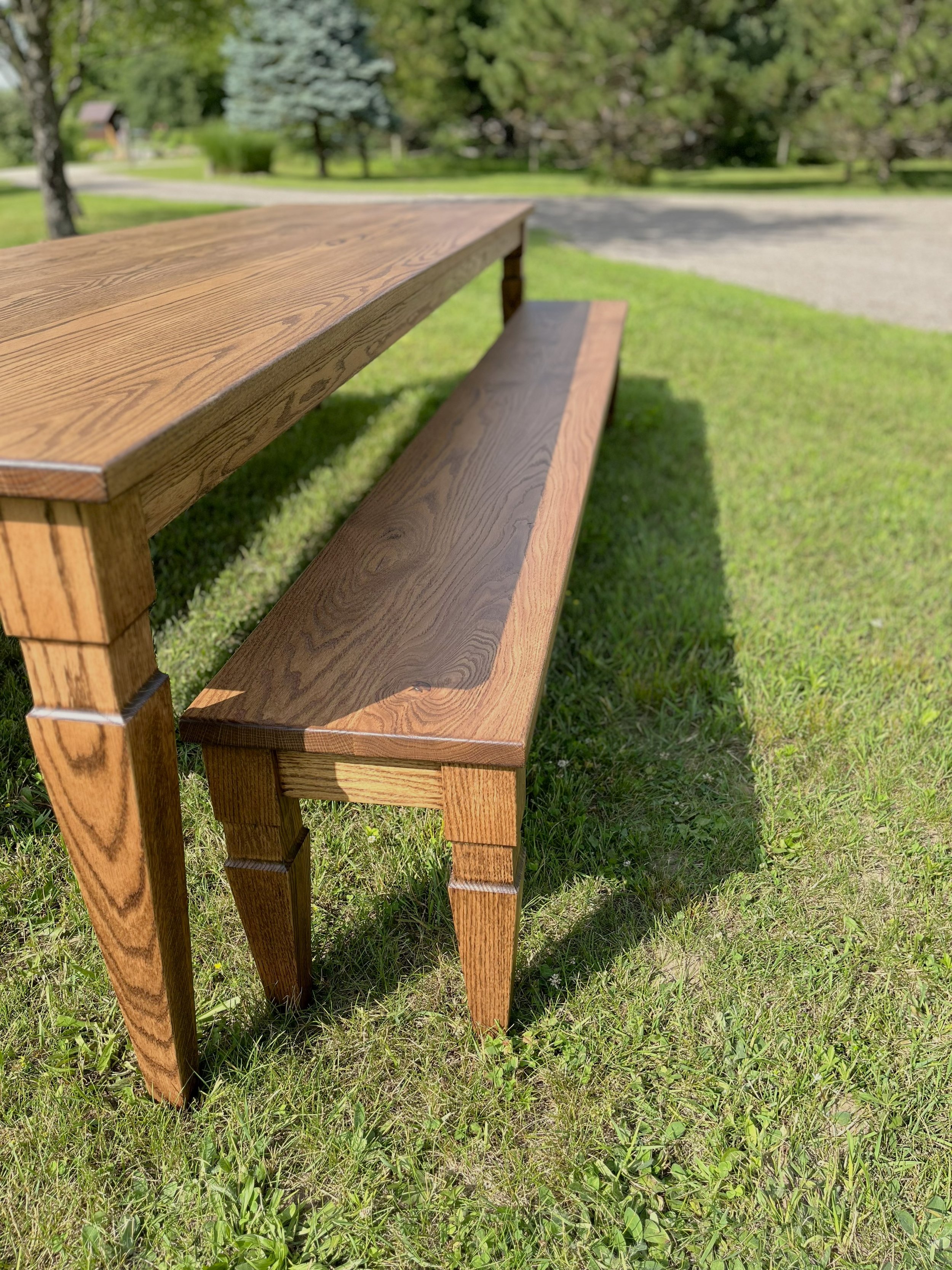 Westbridge Dining Bench - Red Oak (Provincial)