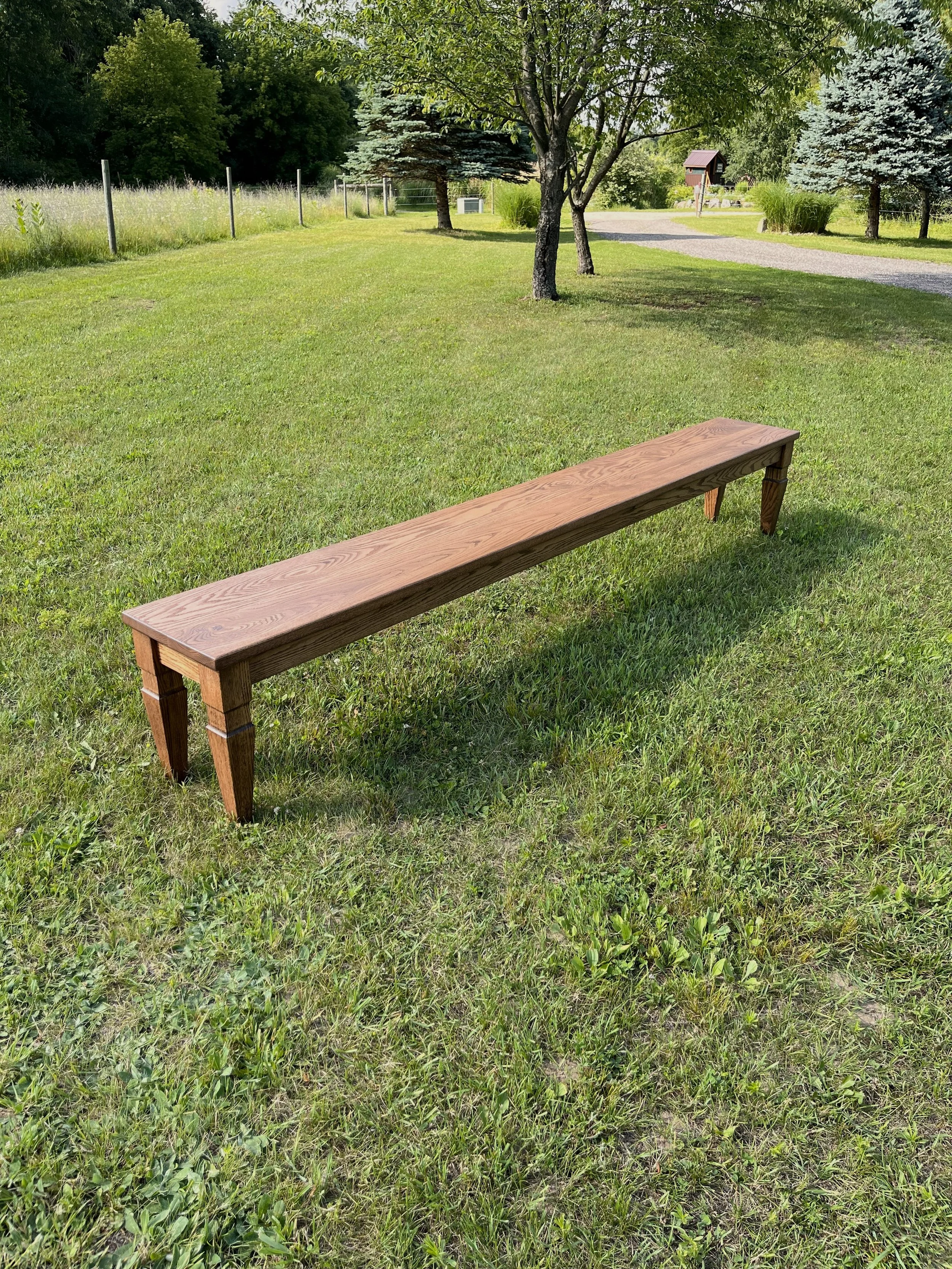 Westbridge Dining Bench in Red Oak (Provincial)